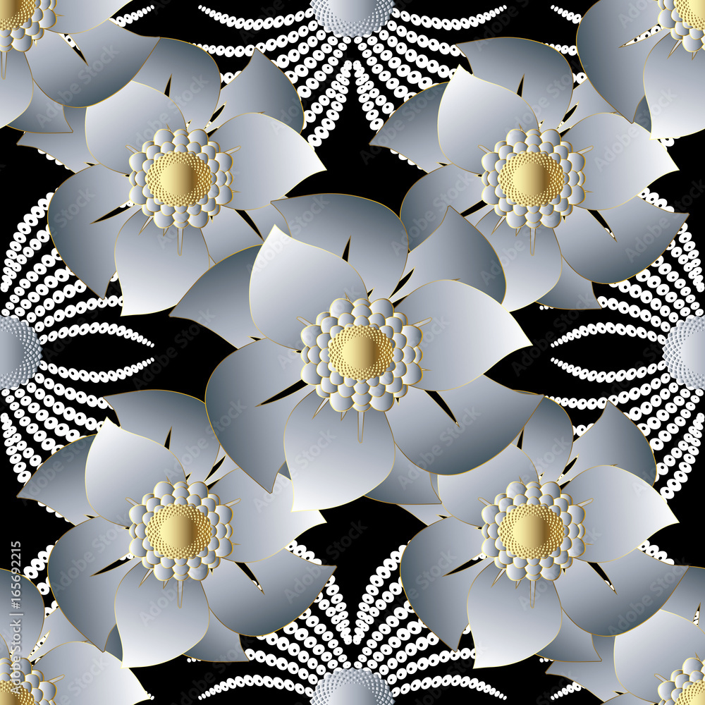 Flowers 3D Pattern Wallpapers