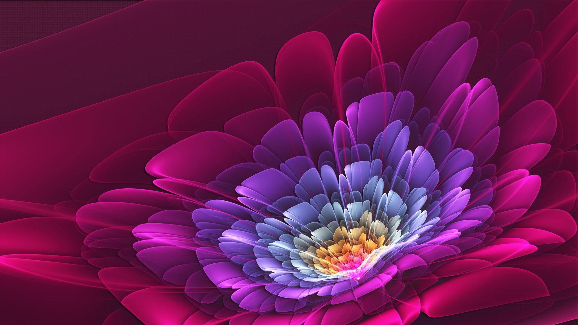 Flowers 3D Pattern Wallpapers