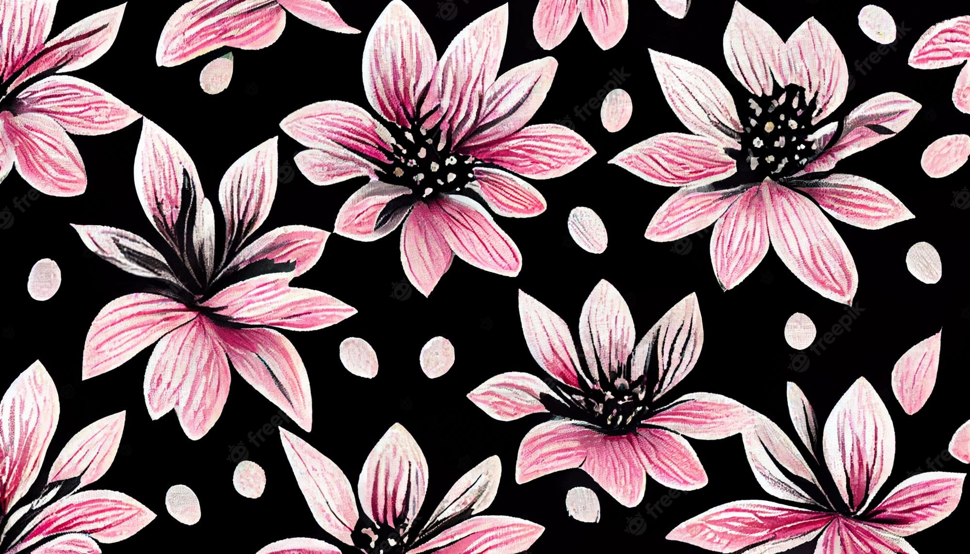 Flowers 3D Pattern Wallpapers