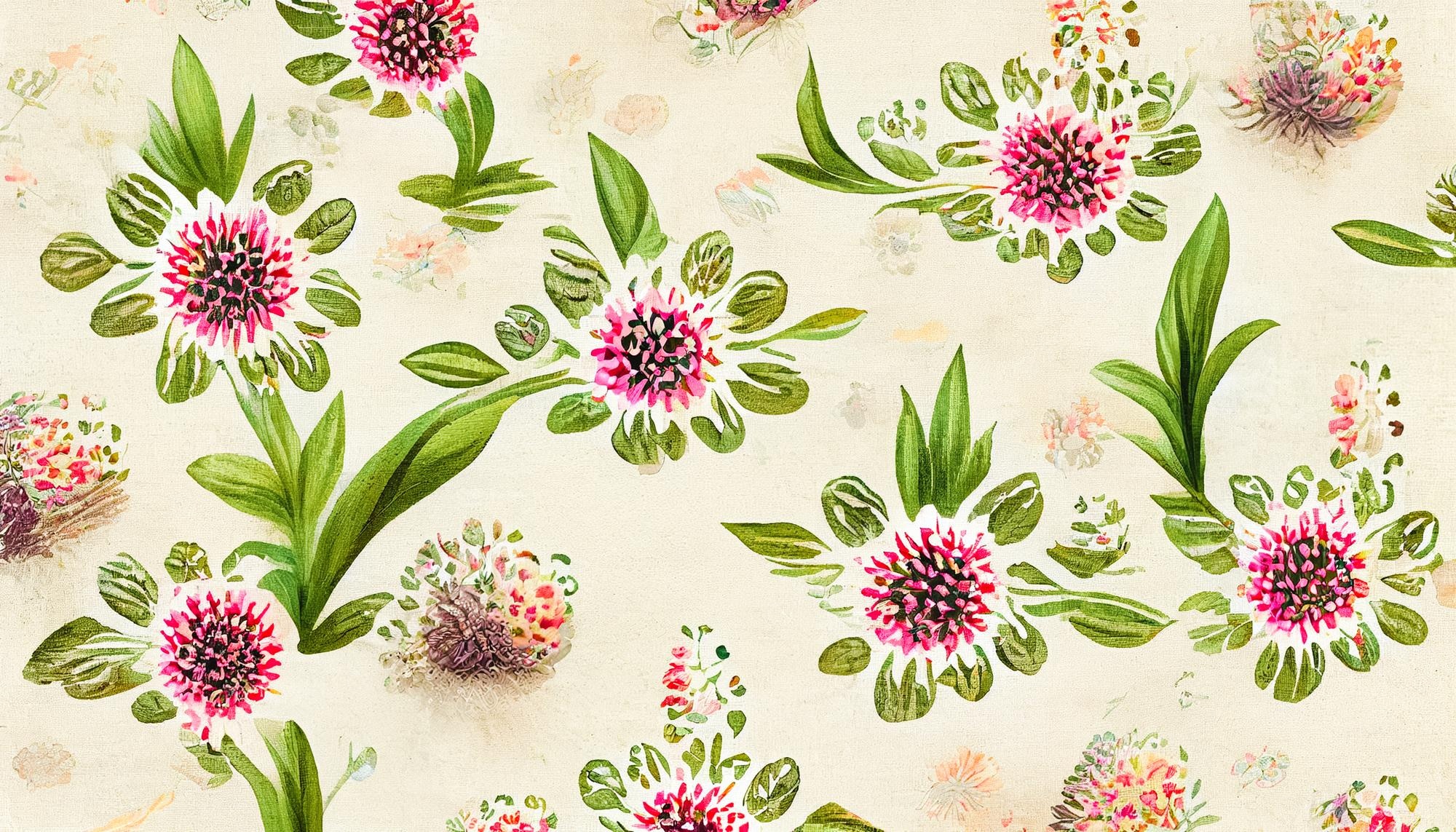 Flowers 3D Pattern Wallpapers