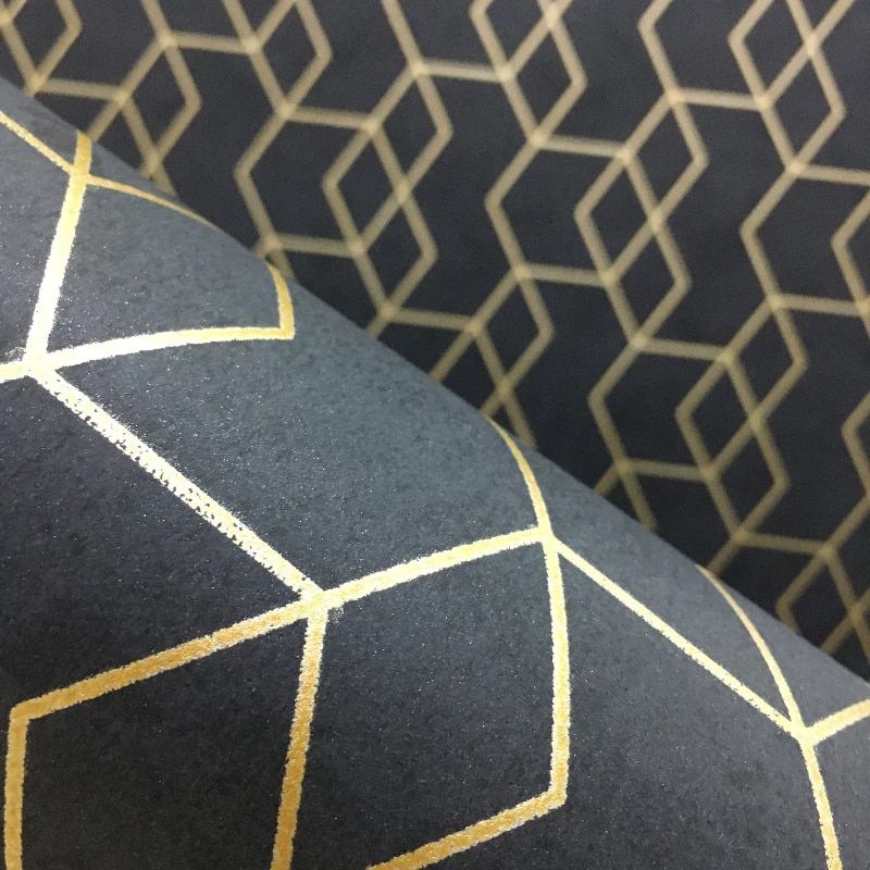 Yellow And Black Geometric Pattern Wallpapers