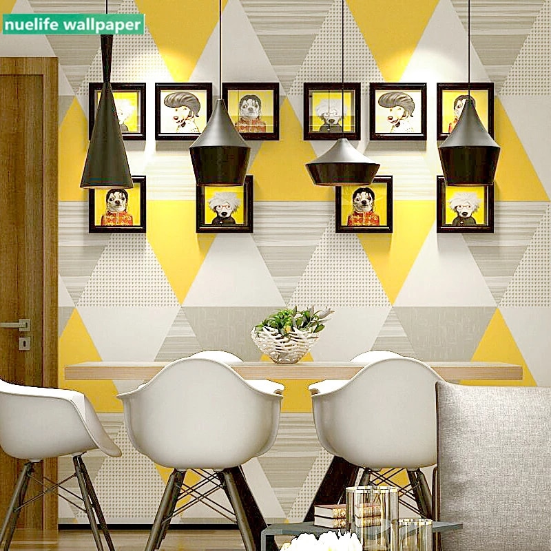 Yellow And Black Geometric Pattern Wallpapers