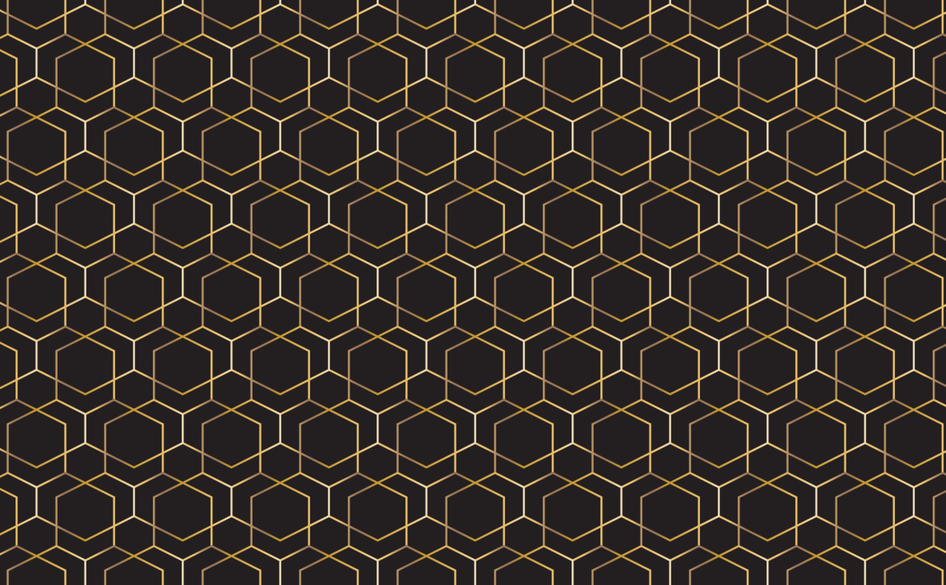 Yellow And Black Geometric Pattern Wallpapers