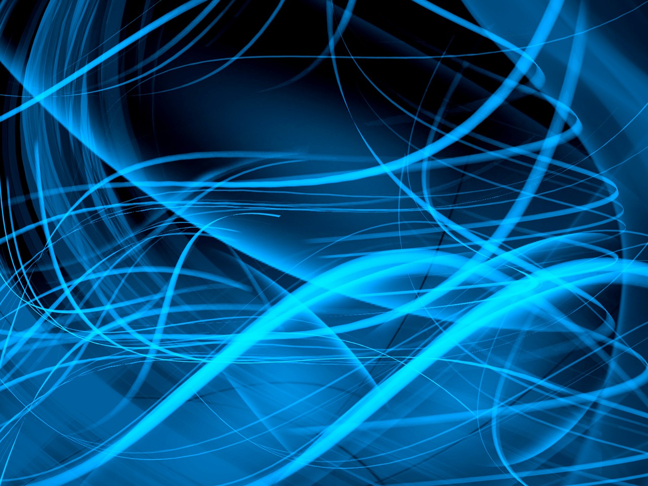 Blue Abstract Wave Illustration Wallpapers