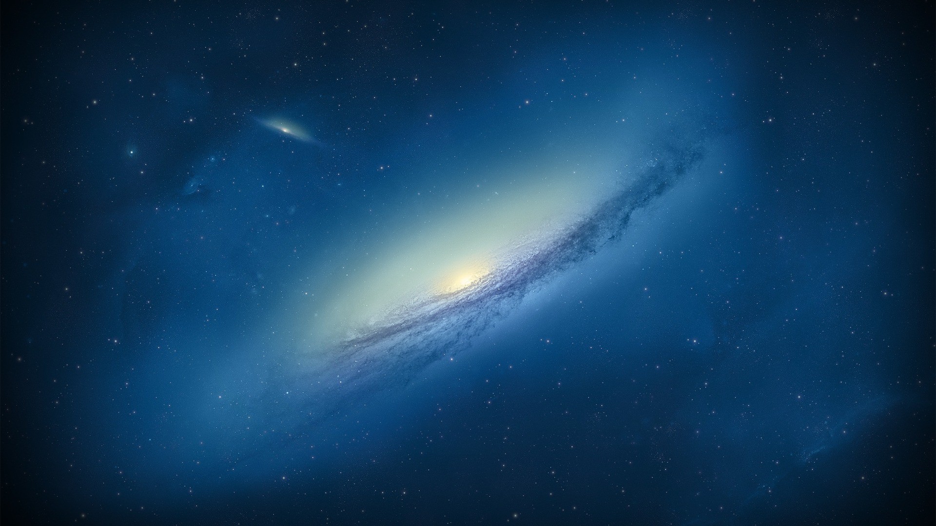 Blue Galaxy Space Digital Wallpapers