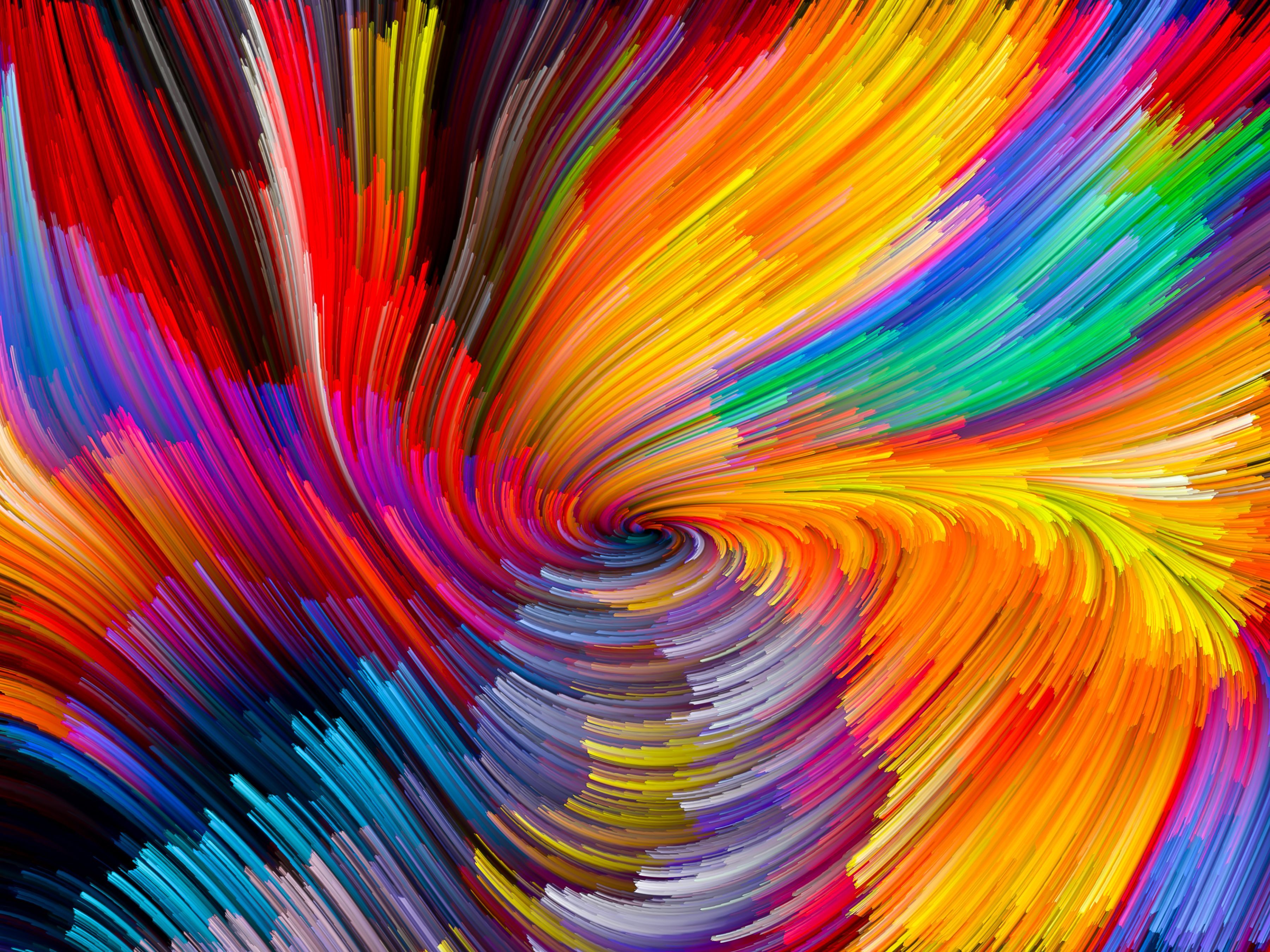 5K Abstract Colorful Lines Wallpapers
