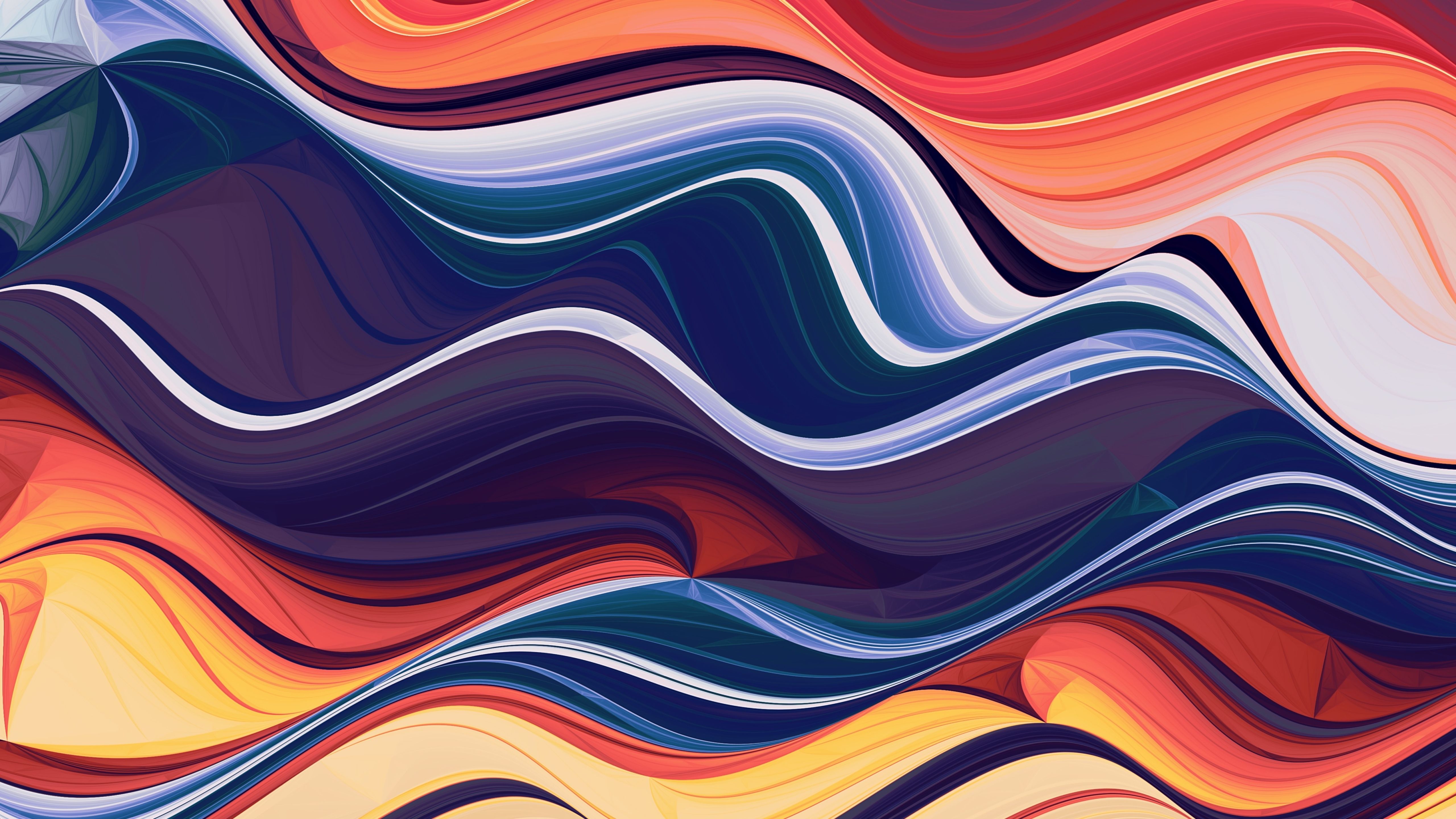 5K Abstract Colorful Lines Wallpapers