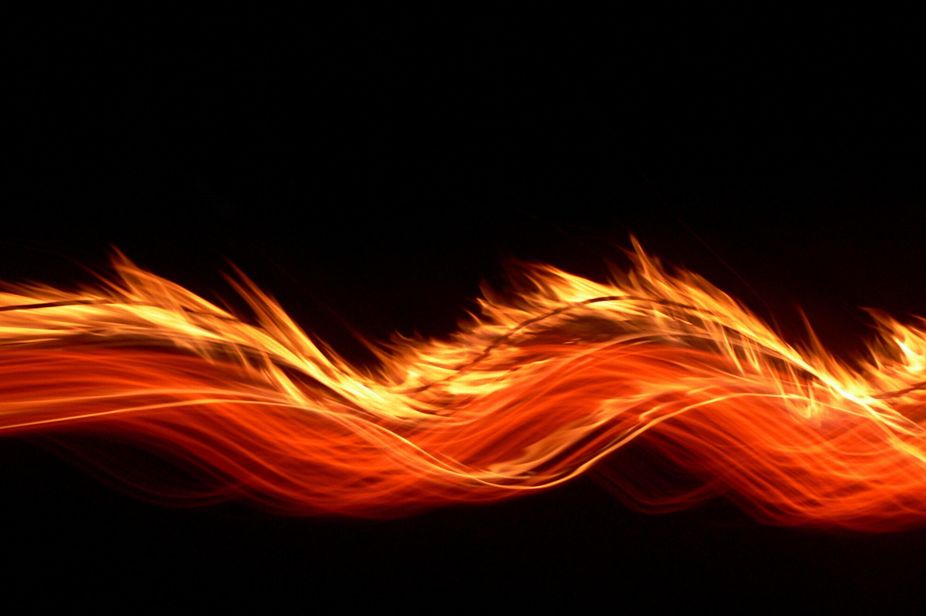 Abstract Fire Waves Art Wallpapers