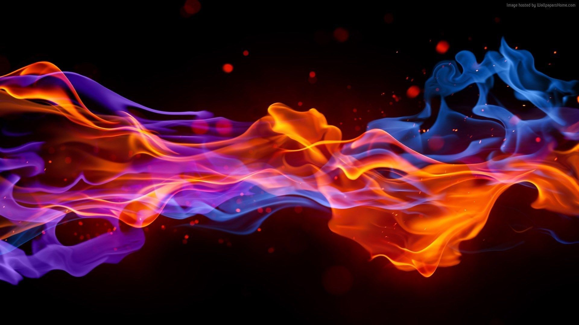 Abstract Fire Waves Art Wallpapers