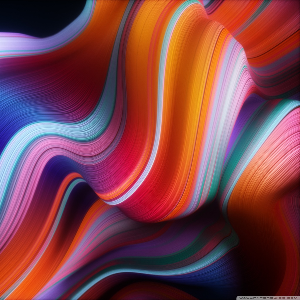 Abstract Fire Waves Art Wallpapers