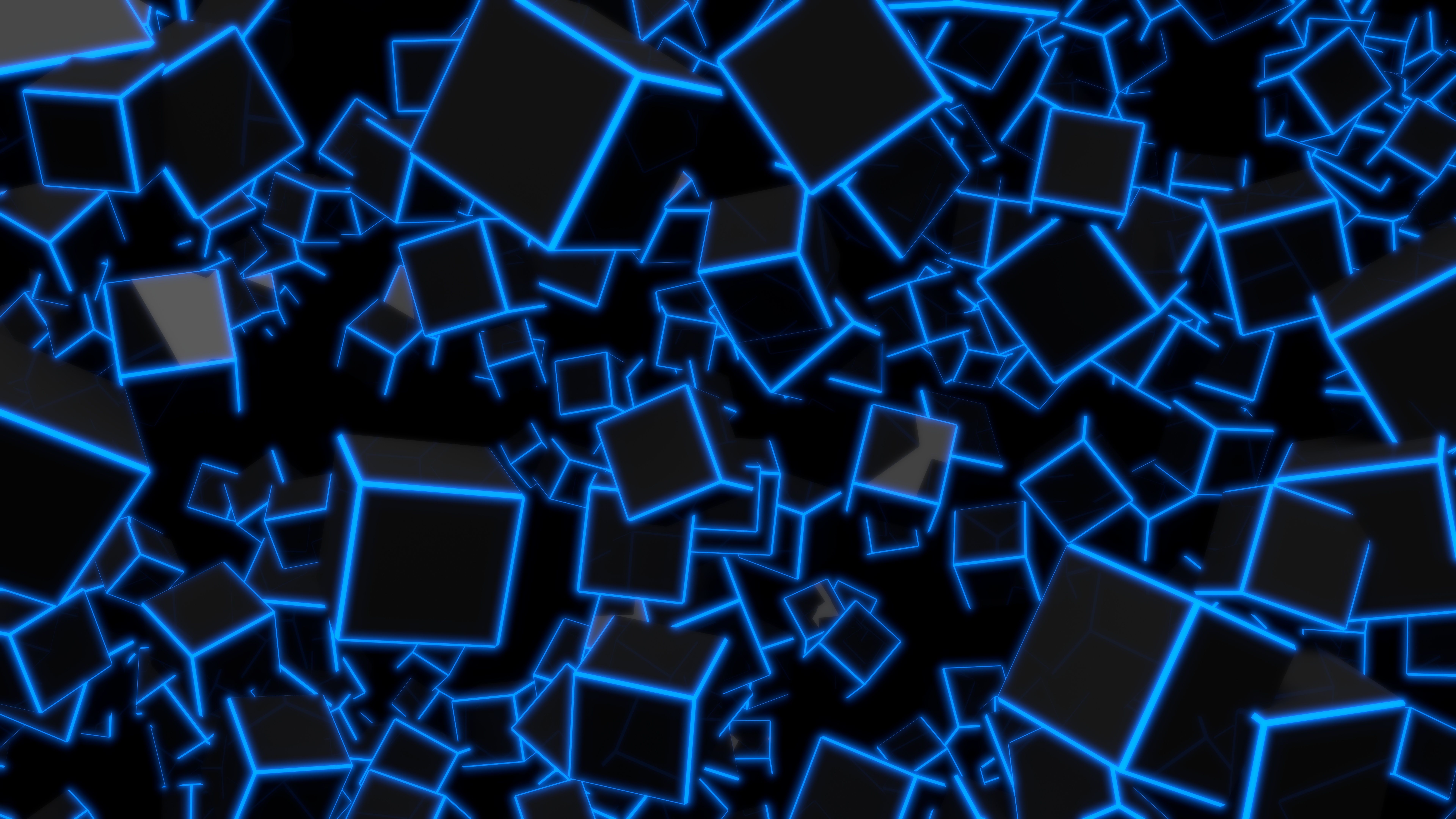 Triangle 8K Blue Pattern Wallpapers