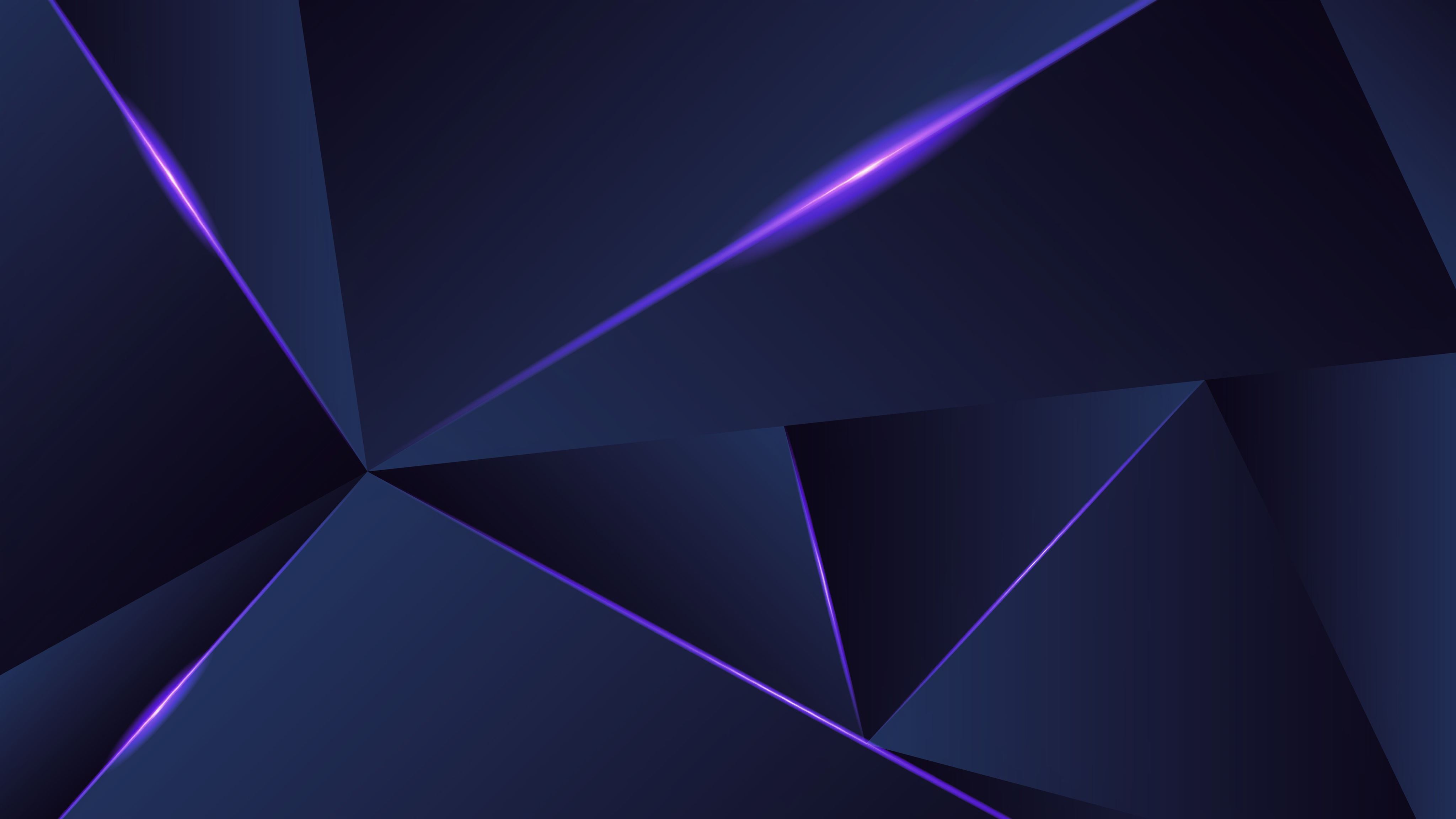 Triangle 8K Blue Pattern Wallpapers