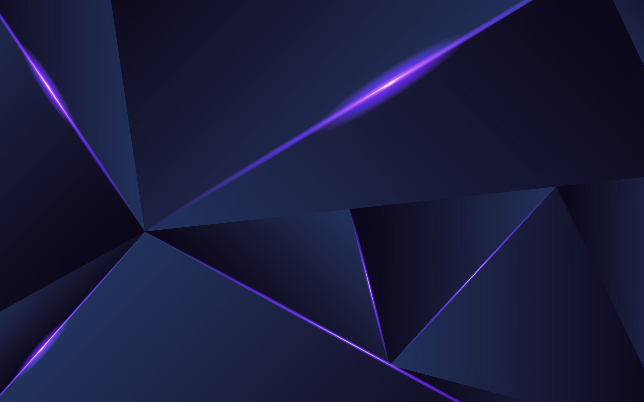 Triangle 8K Blue Pattern Wallpapers