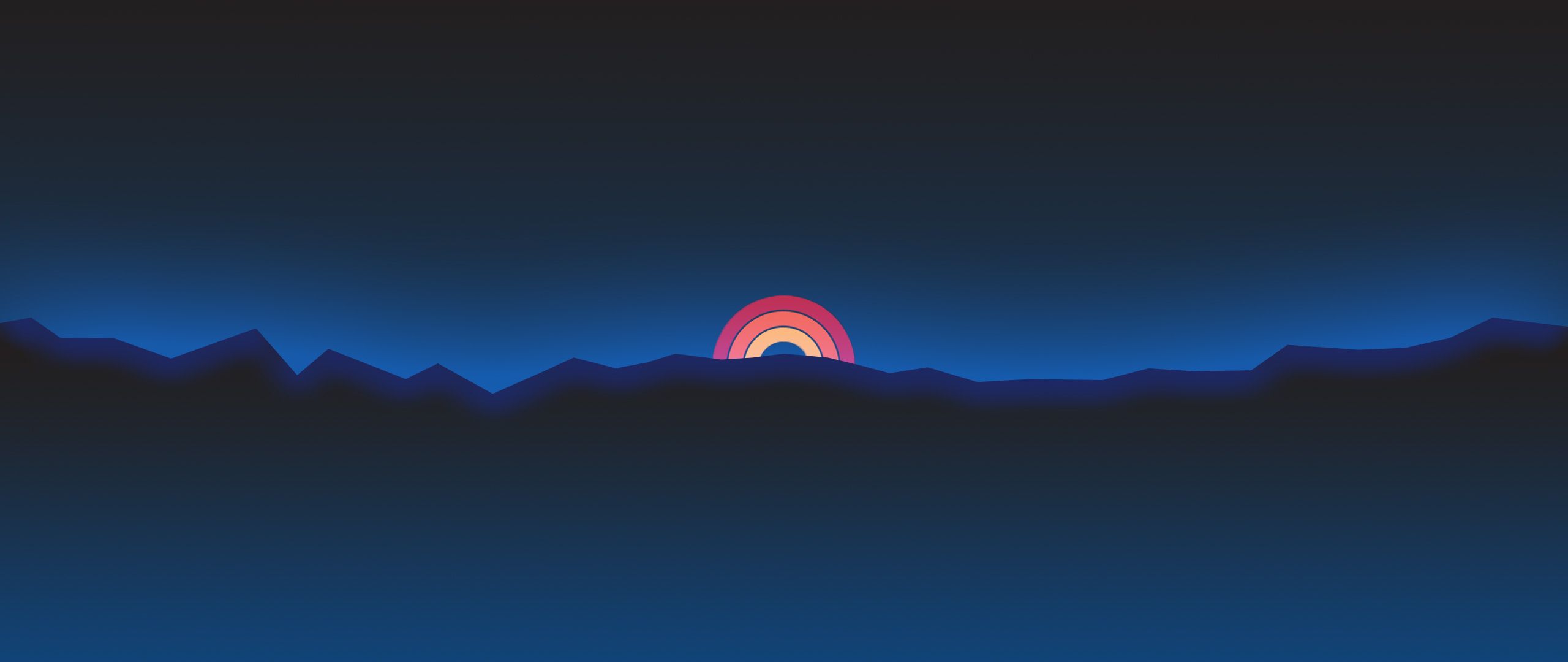 Neon Gradient Minimalist Wallpapers