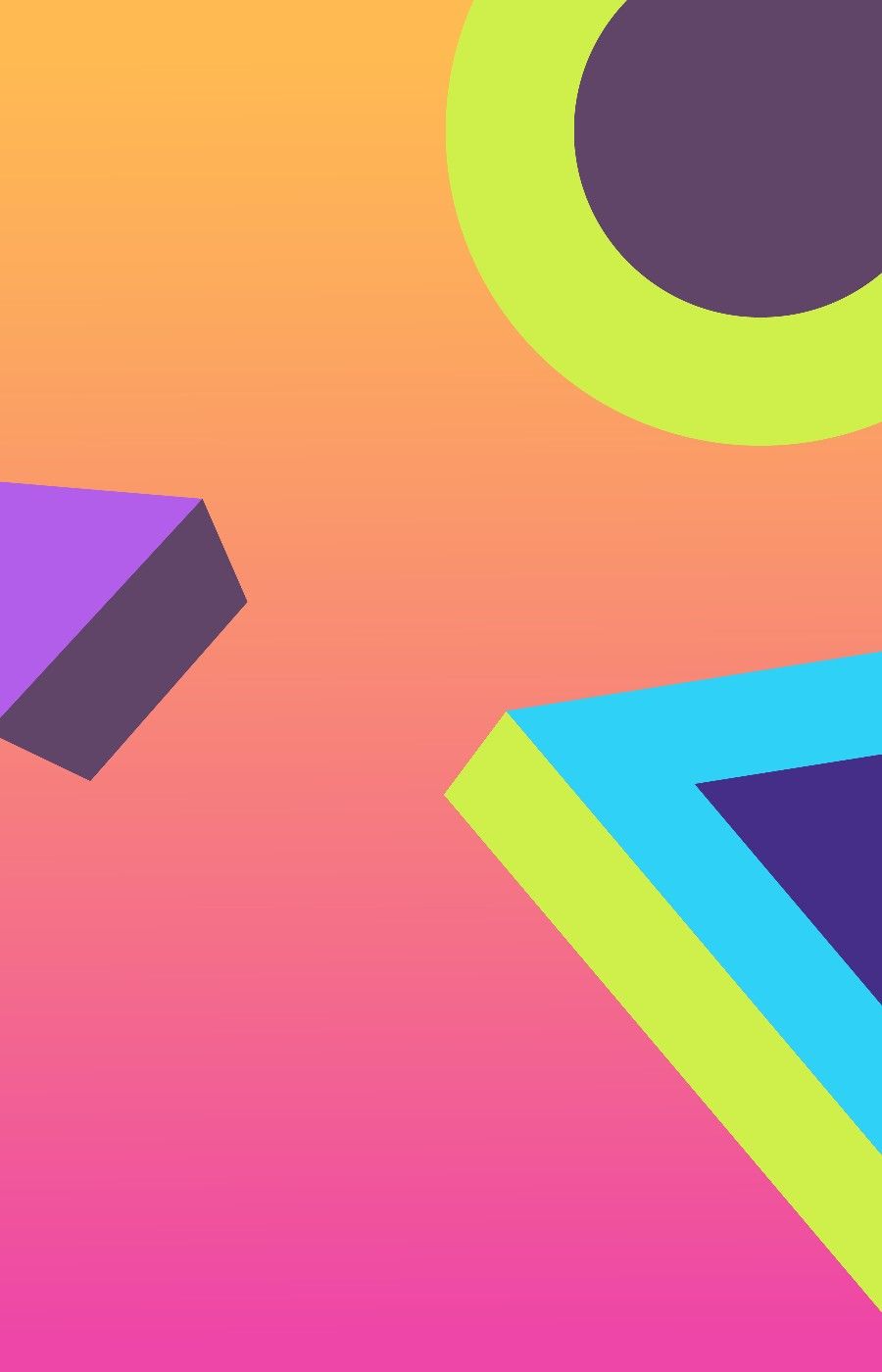 Neon Gradient Minimalist Wallpapers