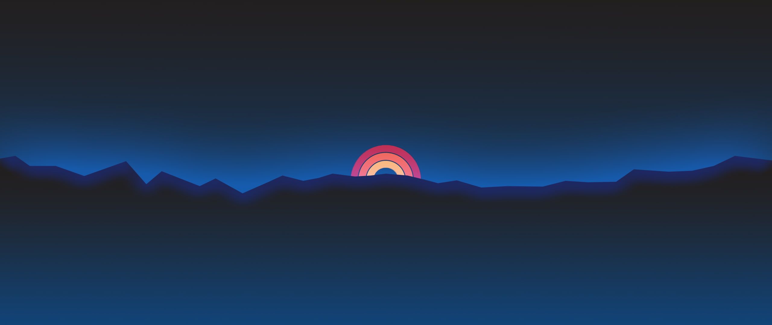 Neon Gradient Minimalist Wallpapers