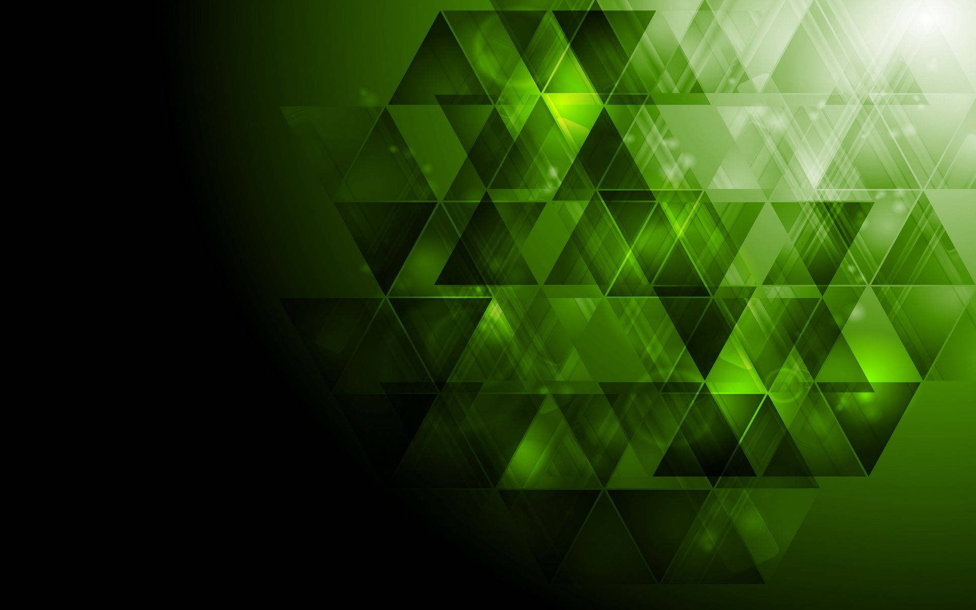 Abstract Green Shapes Wallpapers