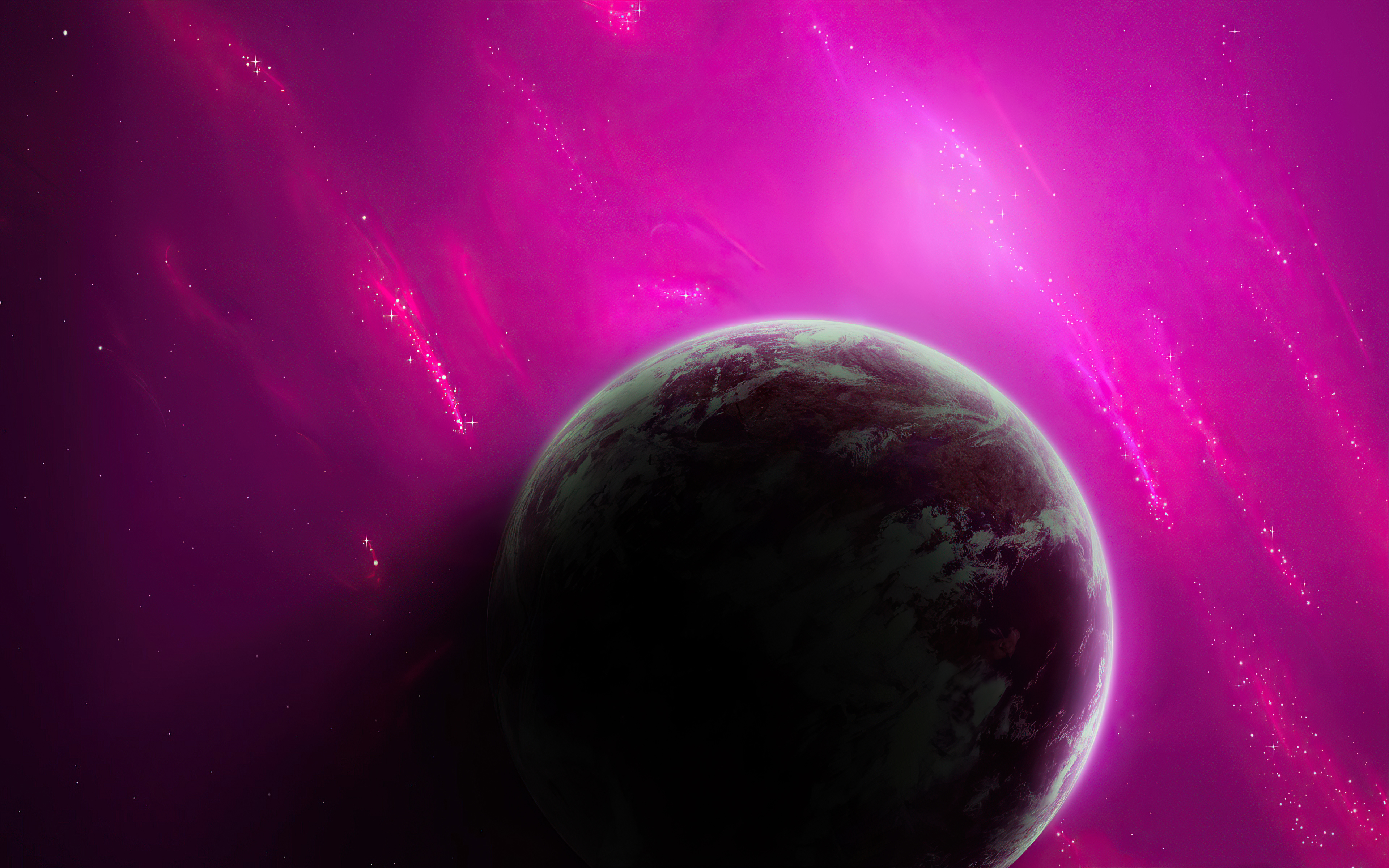 Artistic Purple Planet Wallpapers