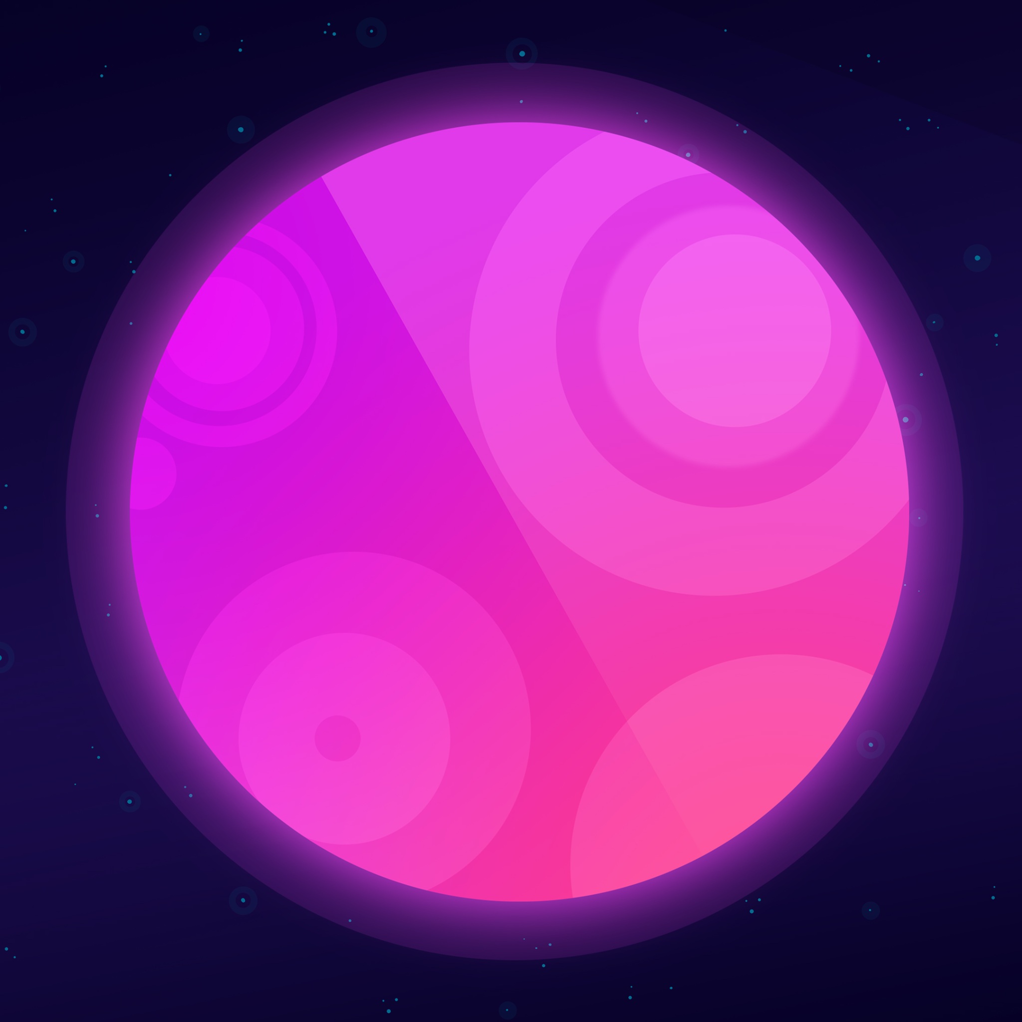 Artistic Purple Planet Wallpapers