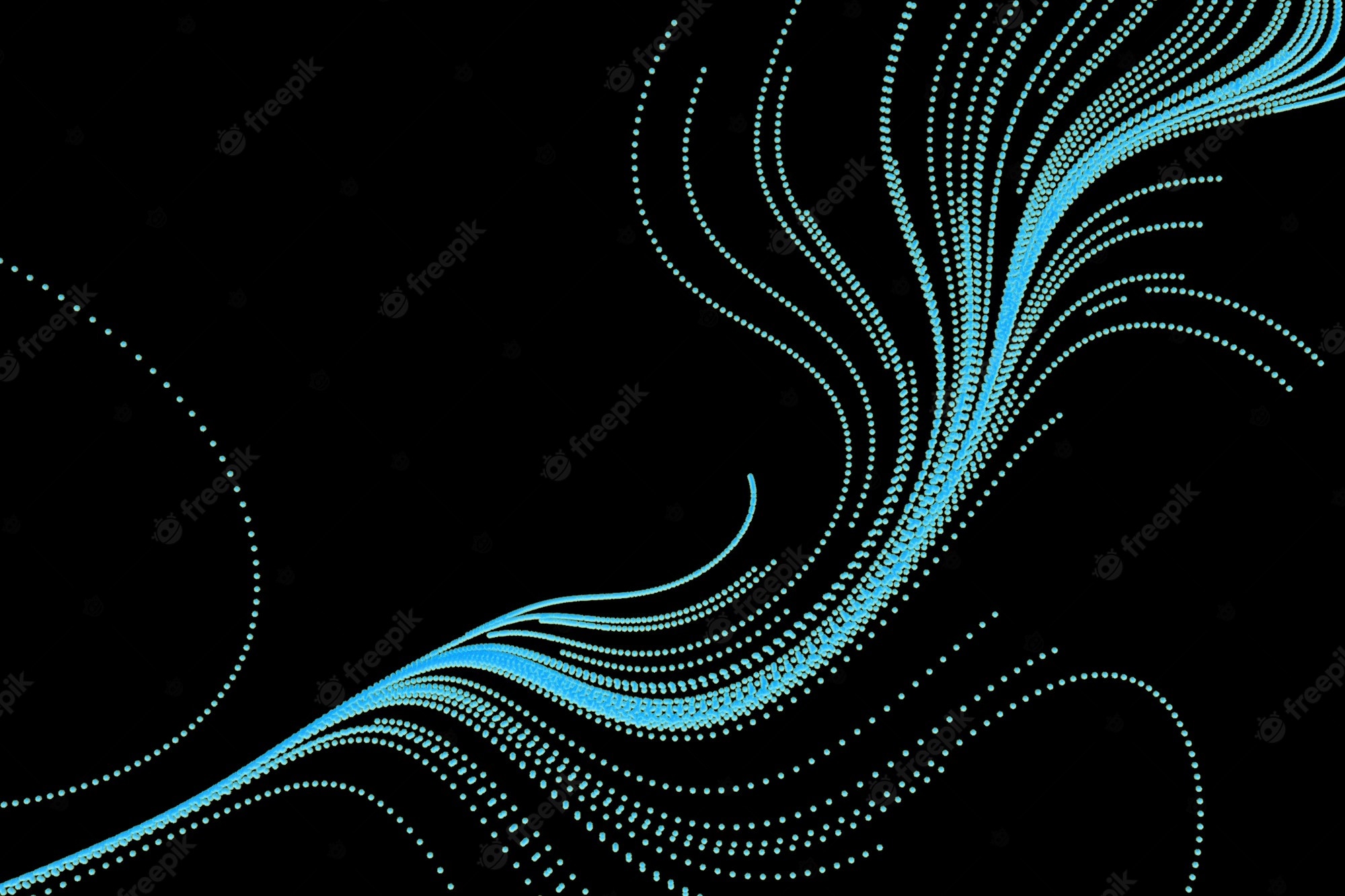 Spiral Line Neon Art Wallpapers