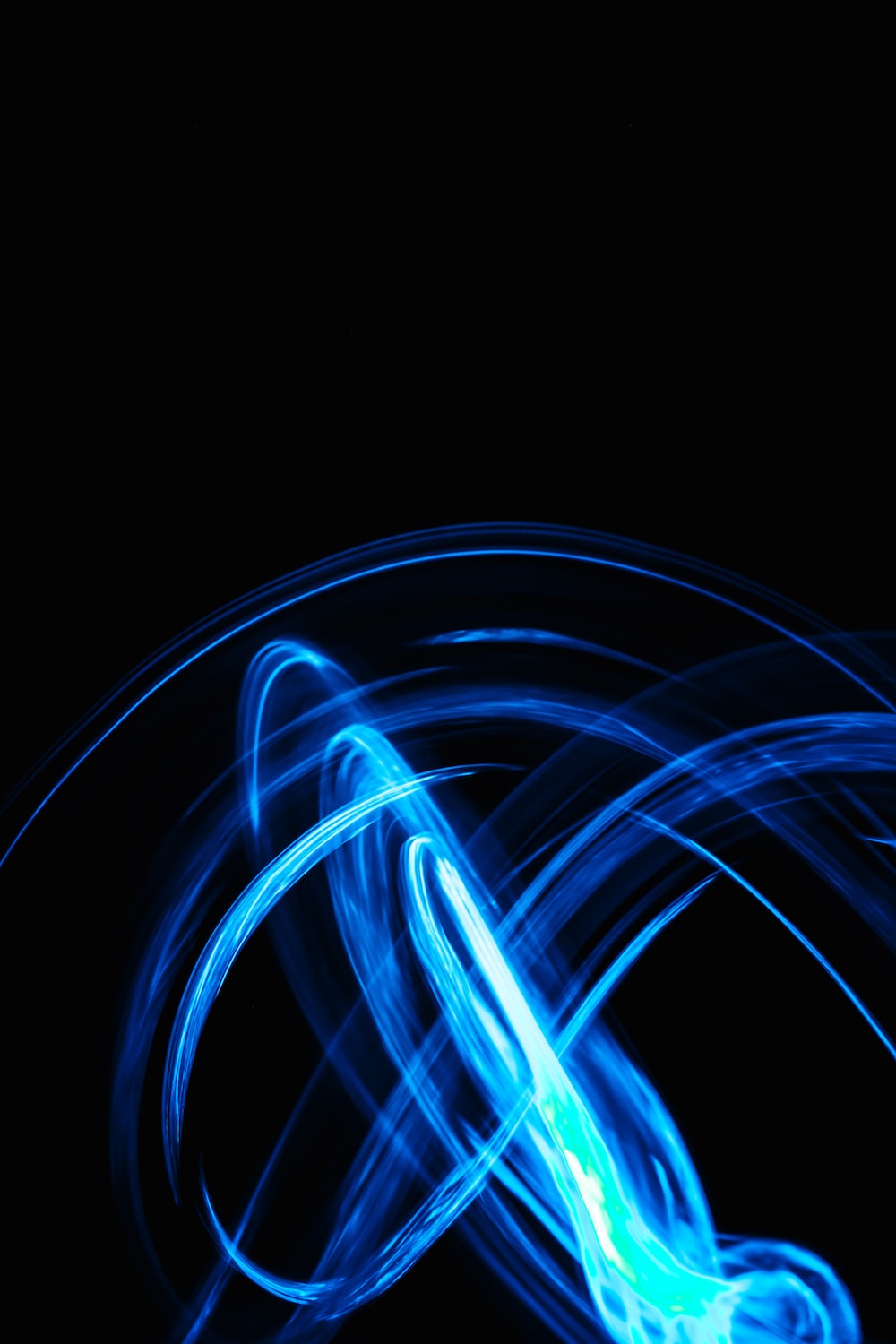 Spiral Line Neon Art Wallpapers