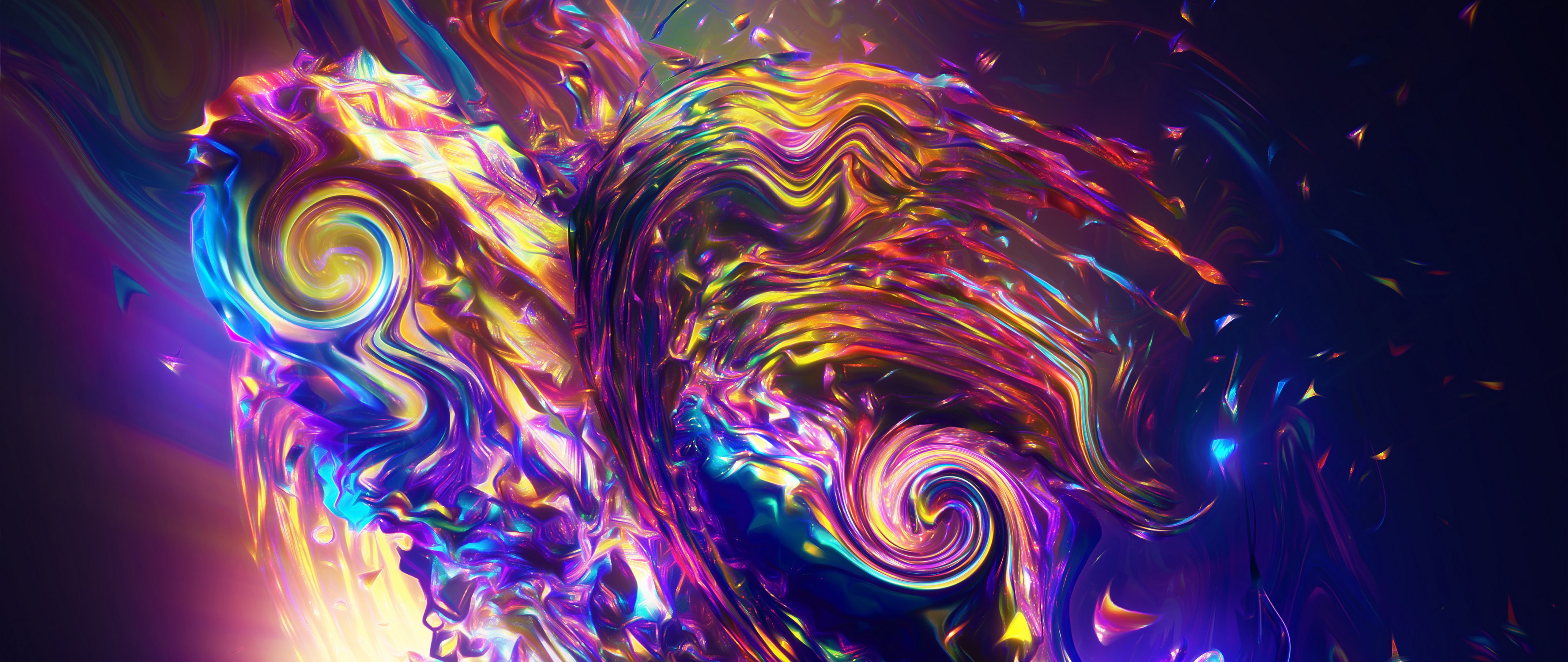 Wave Of Abstract Colors Wallpapers