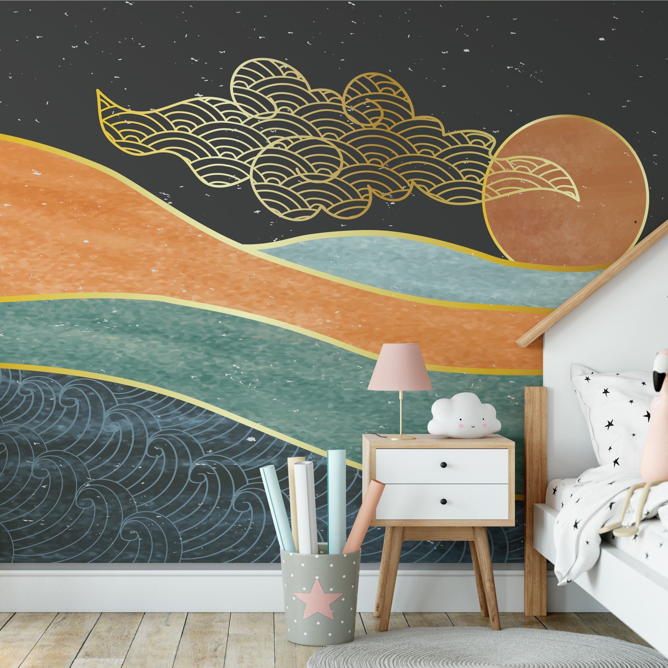 Abstract Illustration Waves Wallpapers