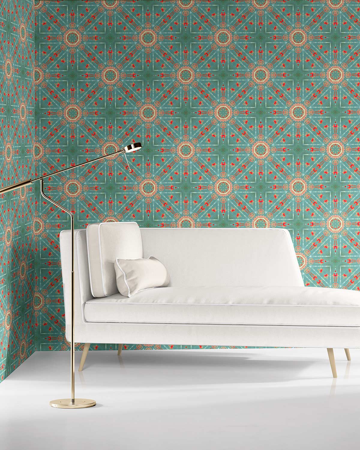 Beautiful Green Circular Pattern Wallpapers