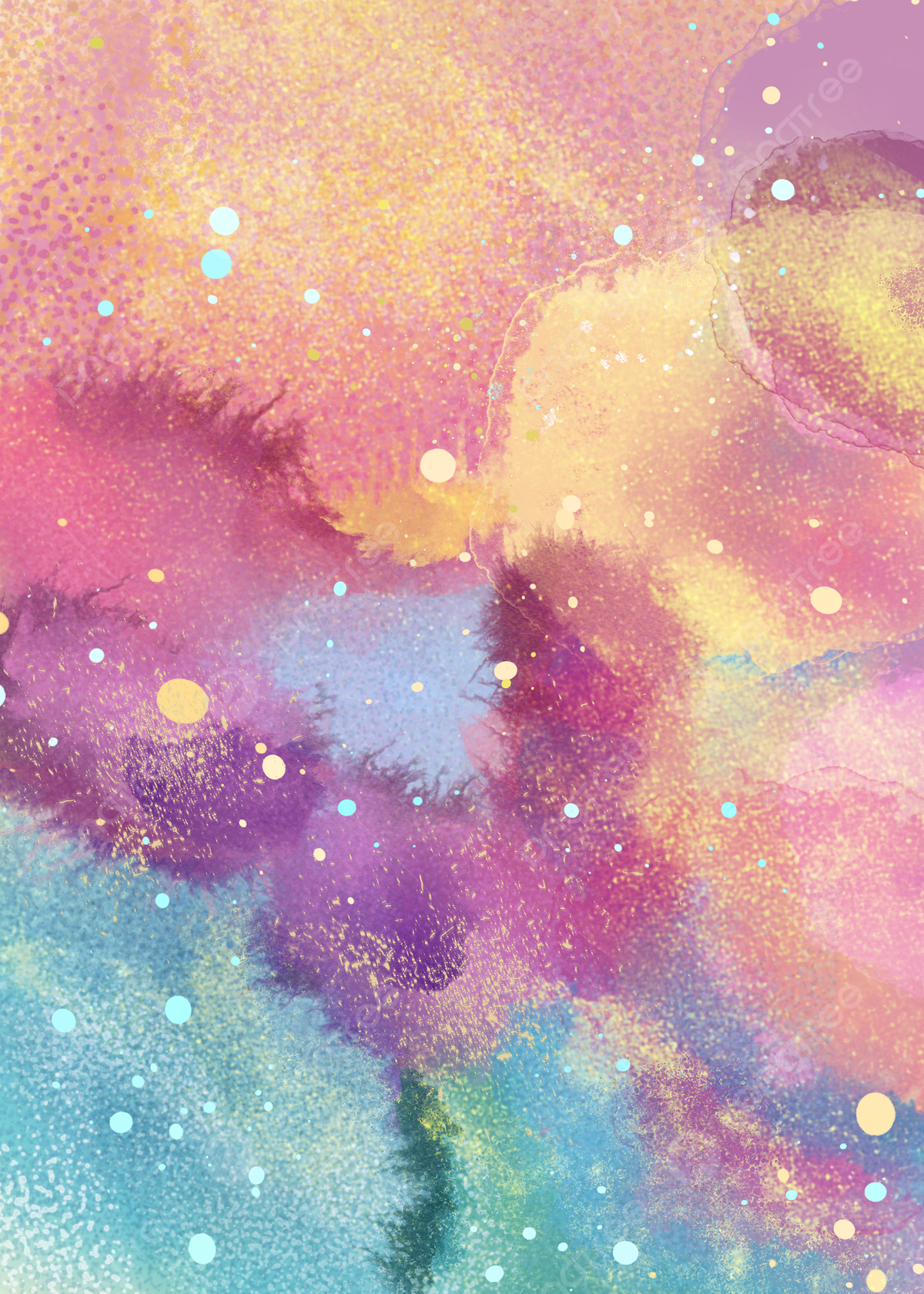 Colorful Texture Watercolor Wallpapers