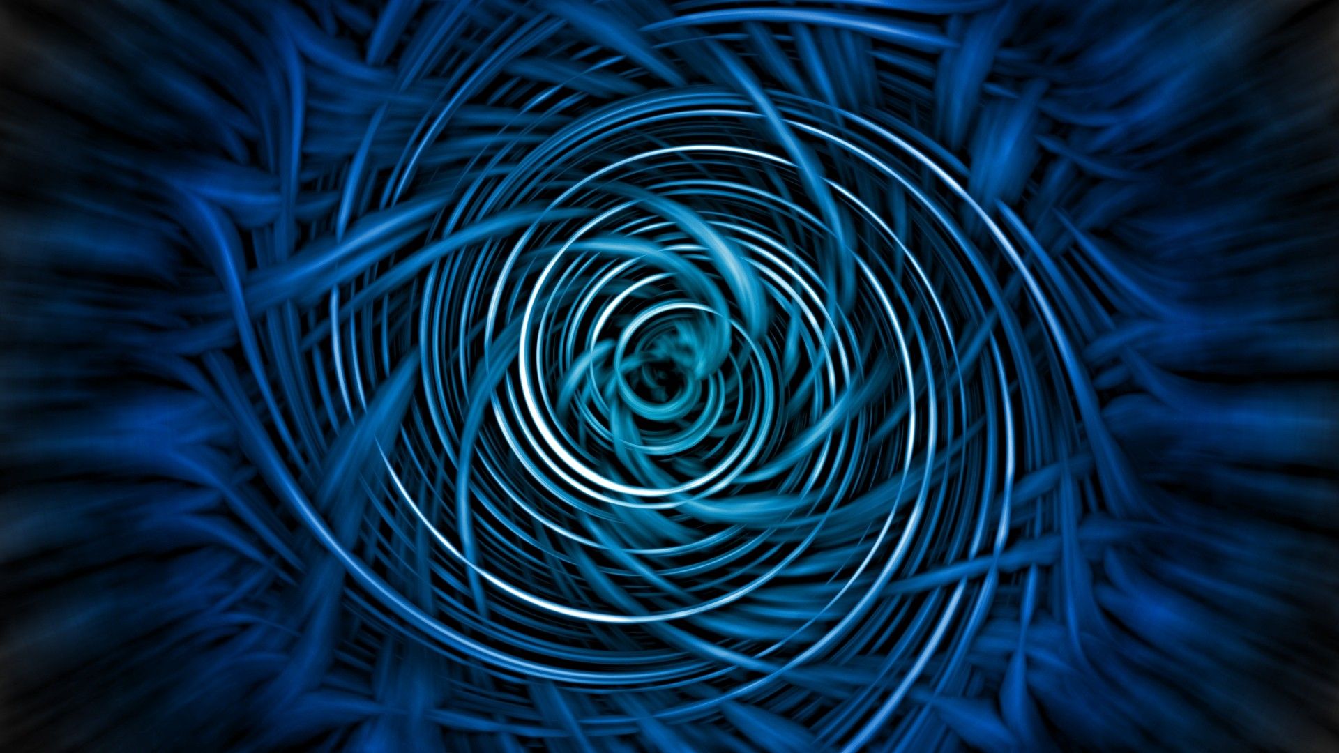 Spiral Shape Blue Abstract Wallpapers