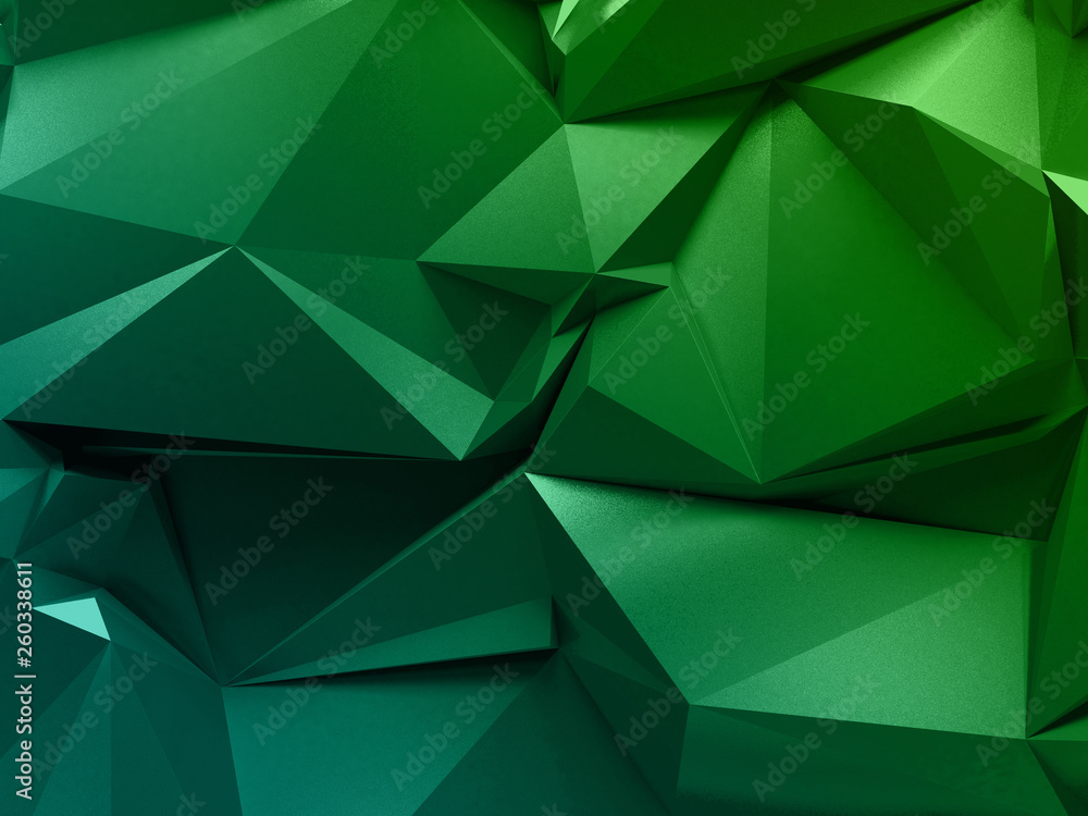 Green Facets Abstract Wallpapers