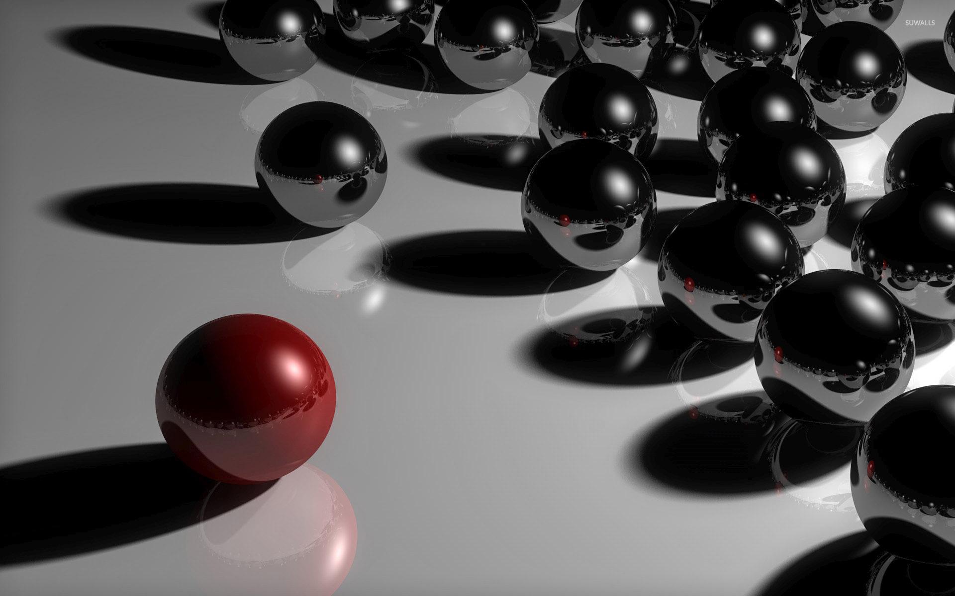 Abstract Dark Red Ball Wallpapers