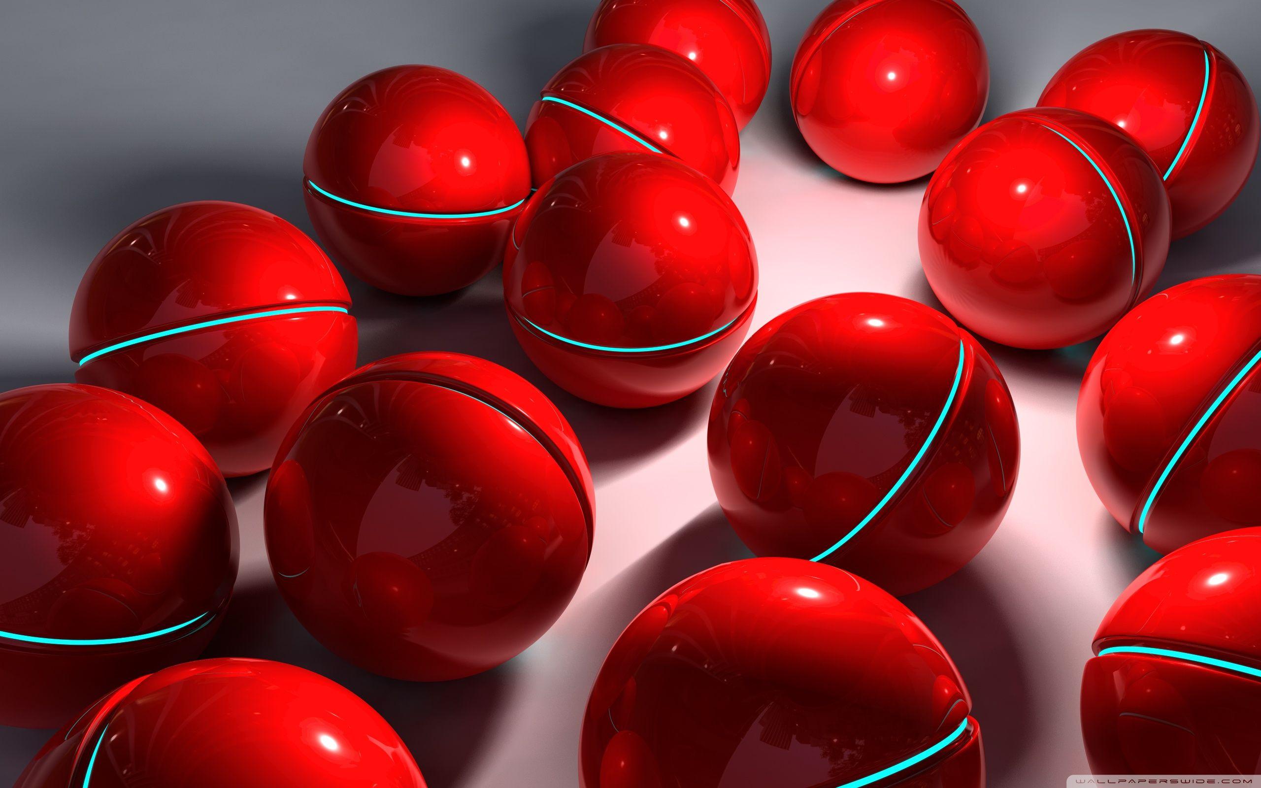 Abstract Dark Red Ball Wallpapers