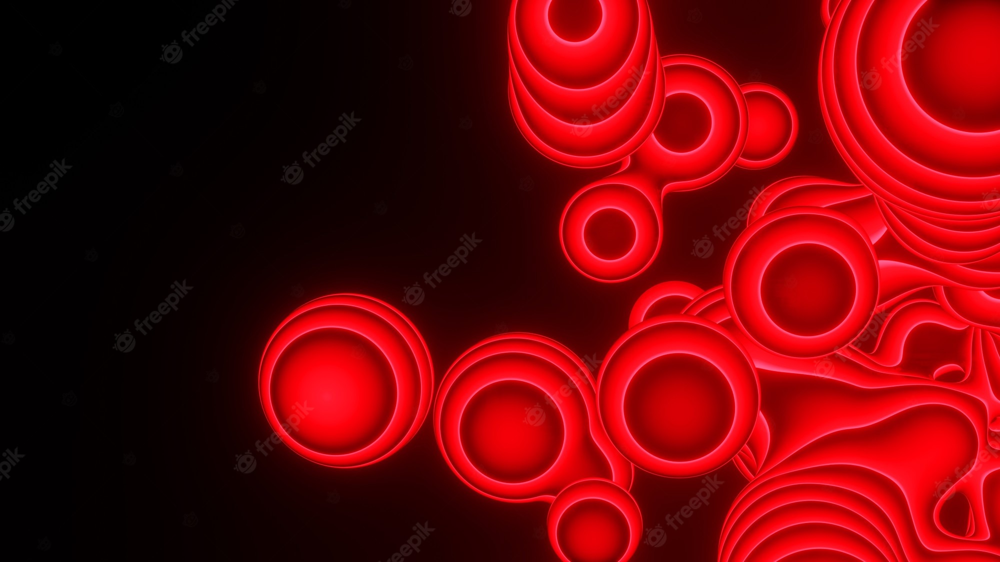 Abstract Dark Red Ball Wallpapers