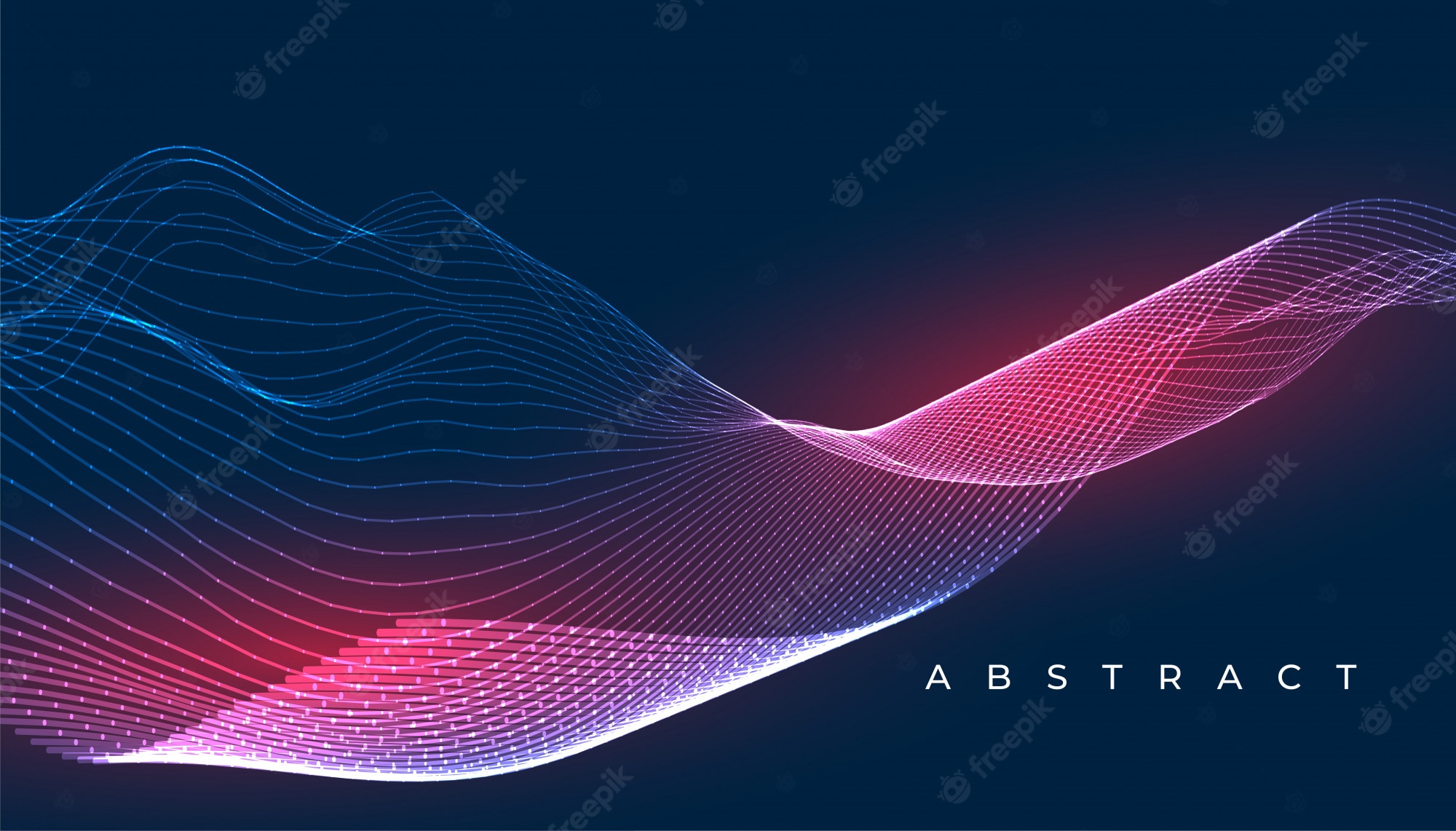 Abstract Digital Wave Wallpapers