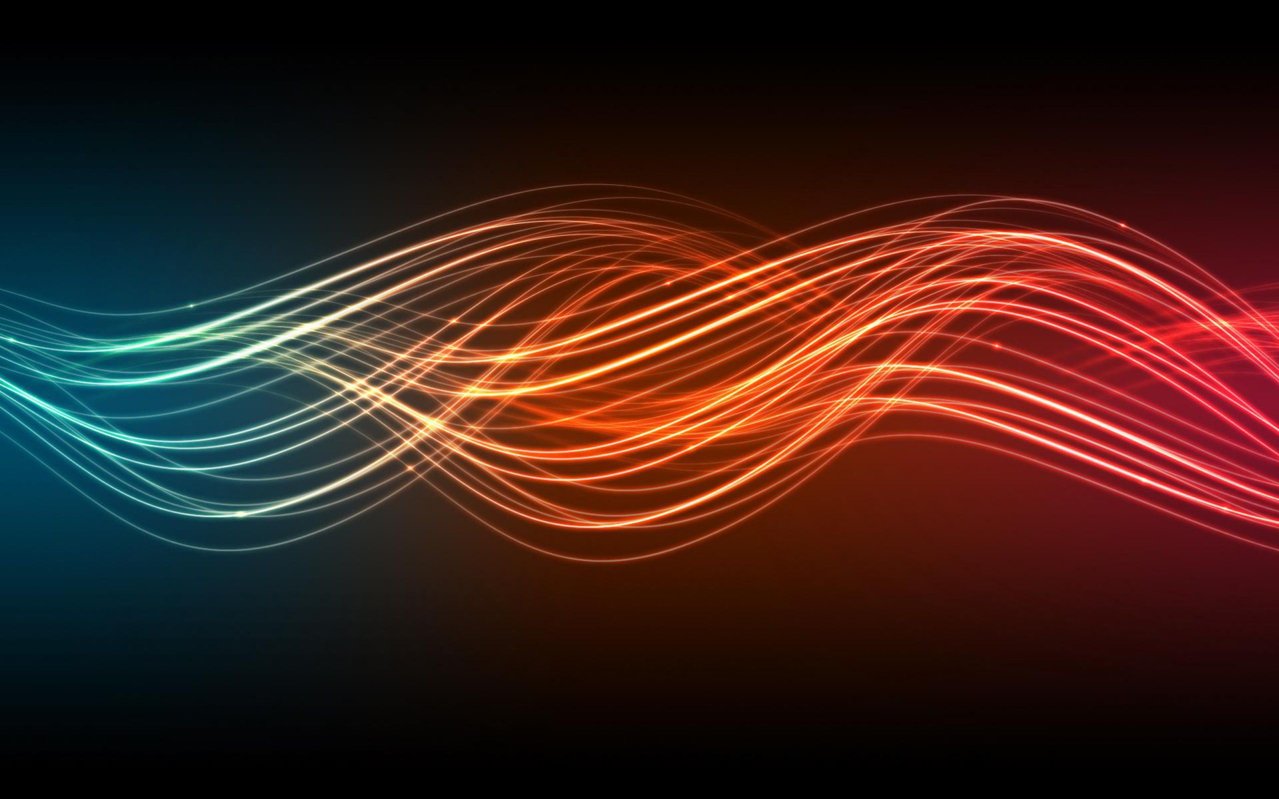 Abstract Digital Wave Wallpapers