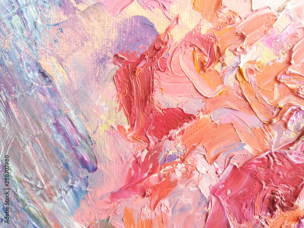 Abstract Pink Oil Paint Wallpapers