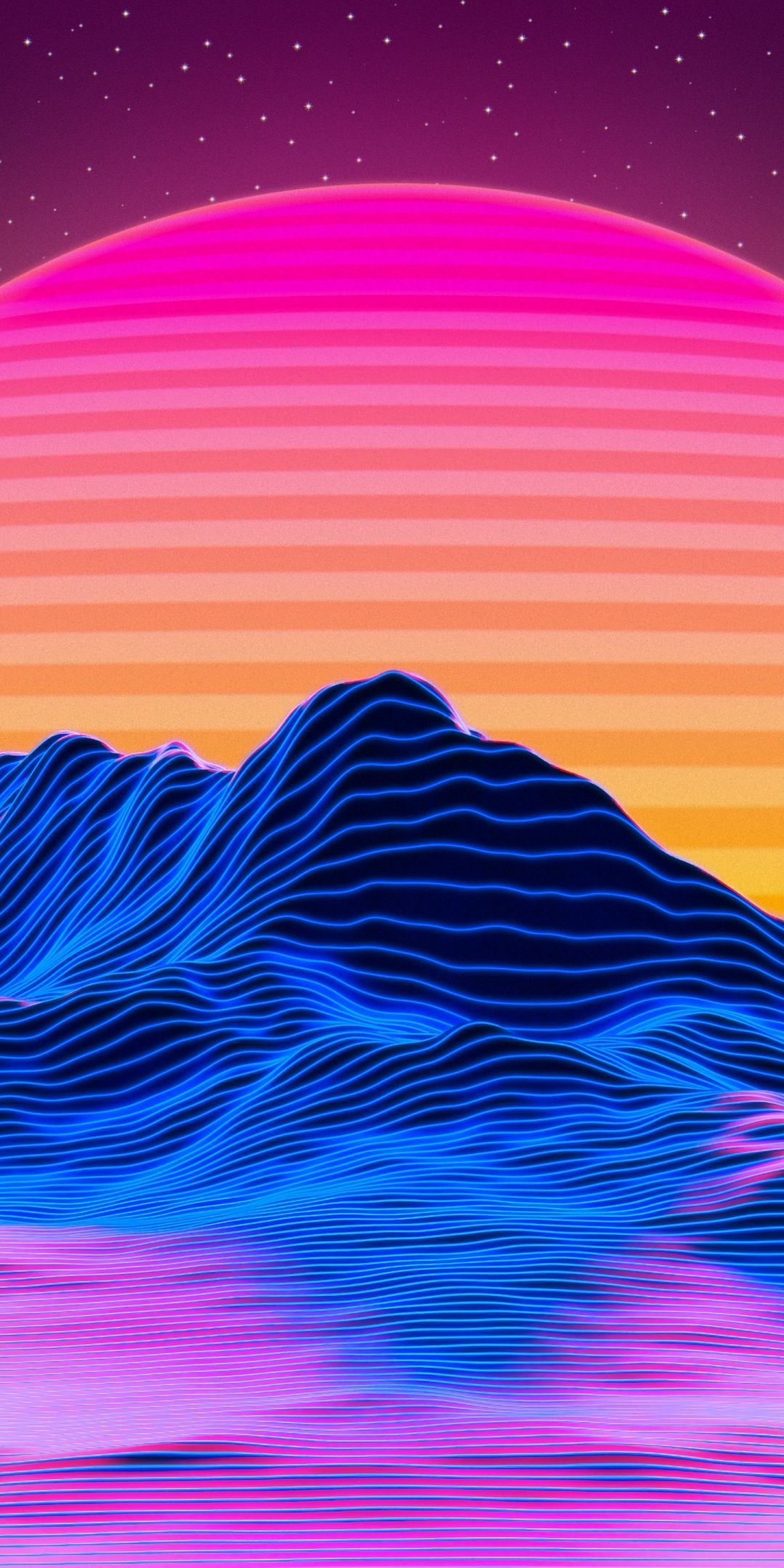 Abstract Vaporwave Retrowave Sun Reflaction Wallpapers