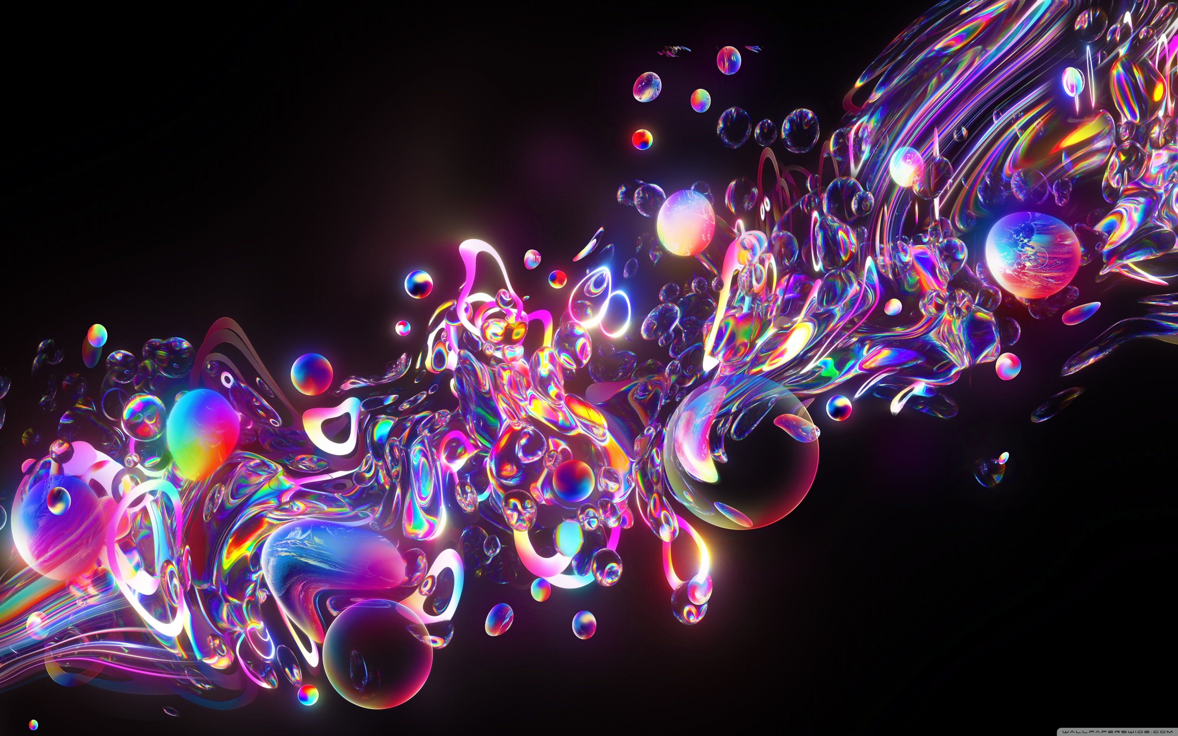 Colorful Neon Bubbles Wallpapers