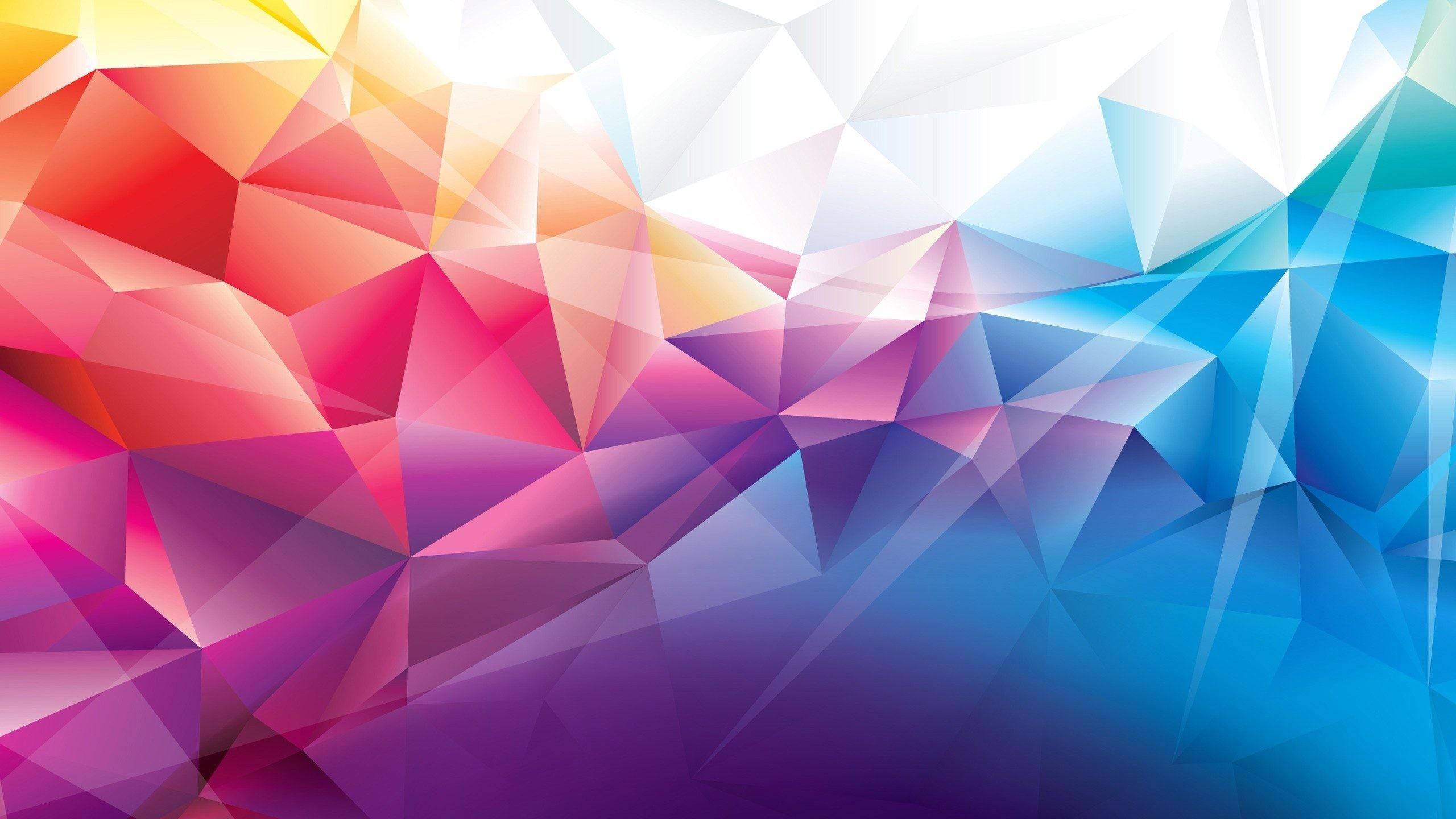 The Shape Of Triangles Blue Abstract Wallpapers