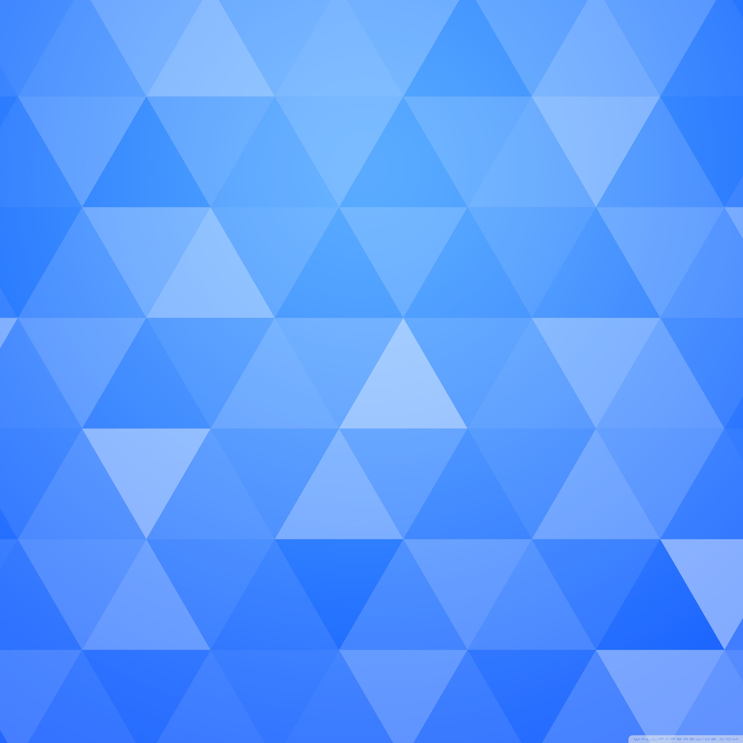 The Shape Of Triangles Blue Abstract Wallpapers