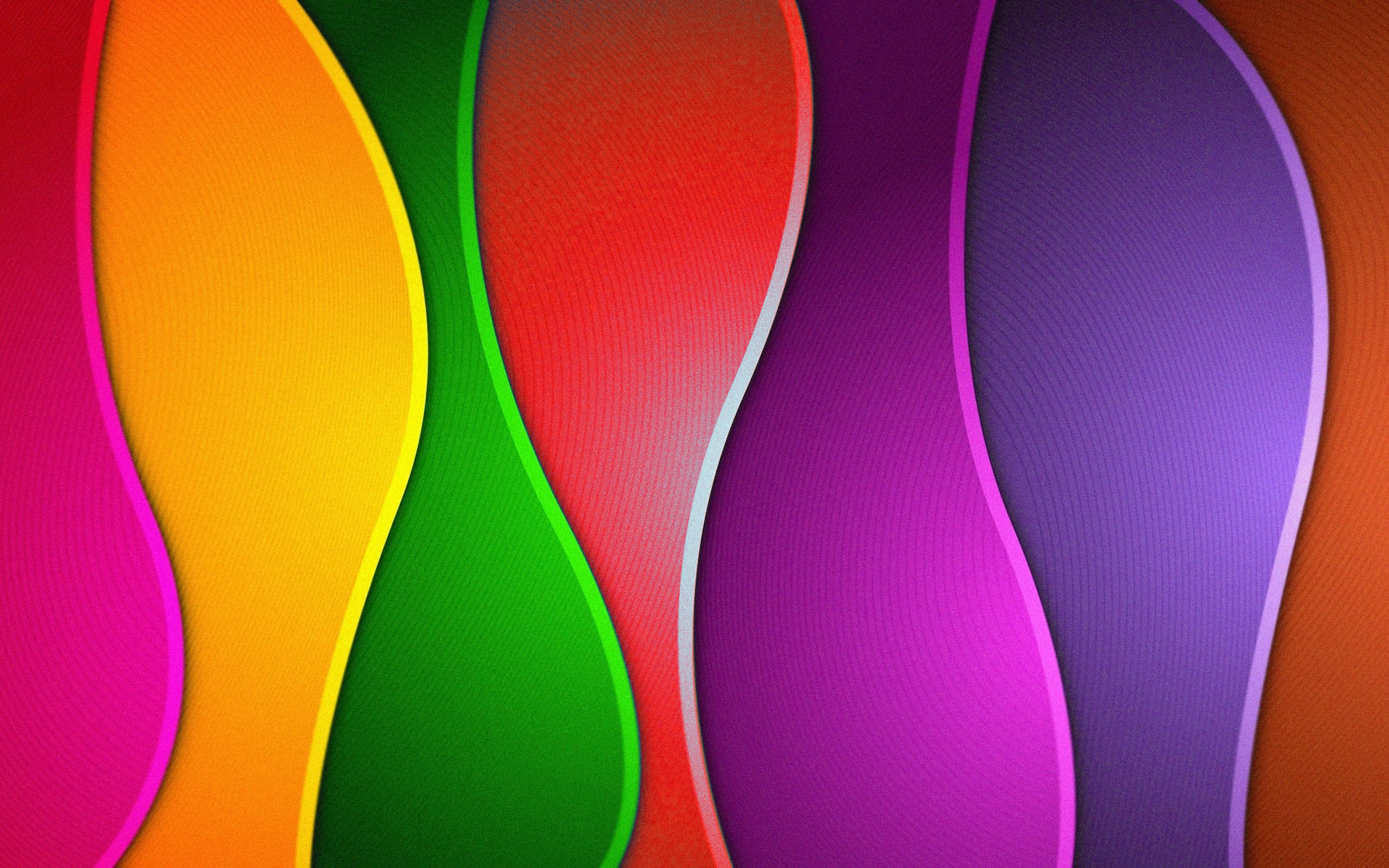 Purple Oval Waves Wallpapers