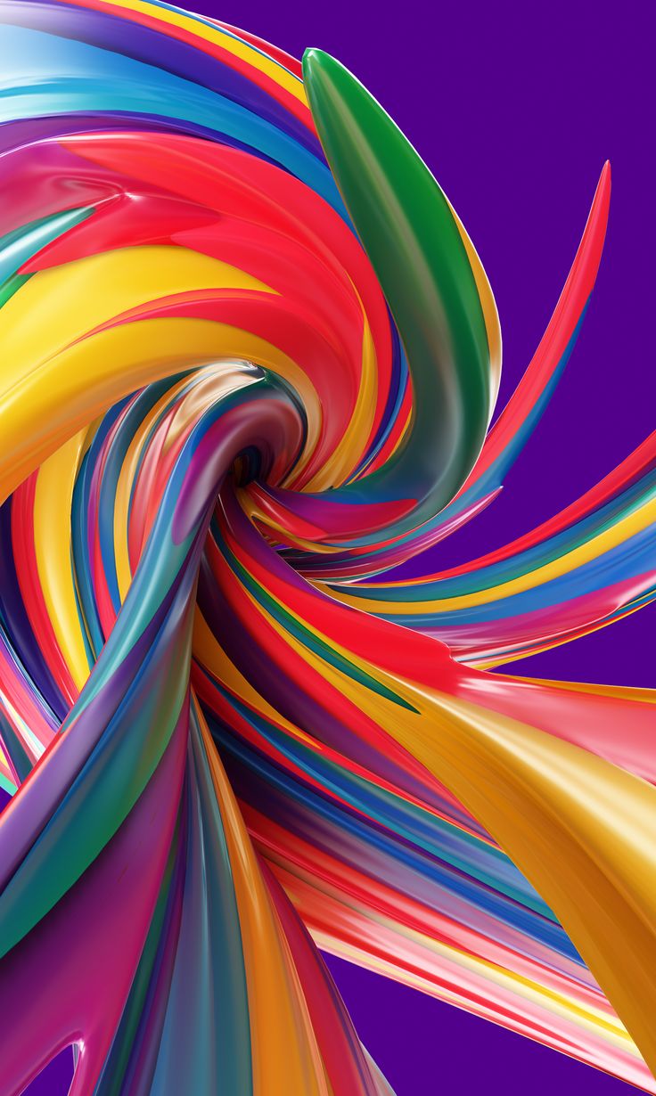 Curvy Colorful Lines Wallpapers