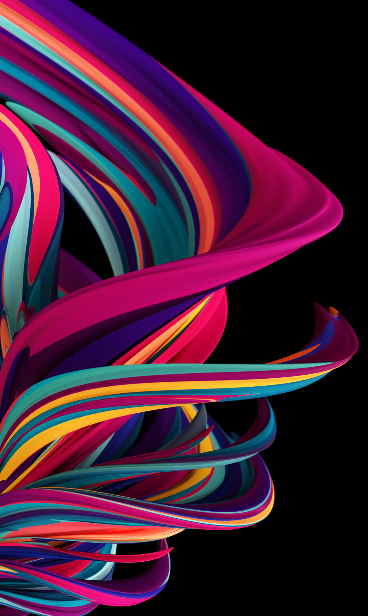 Curvy Colorful Lines Wallpapers