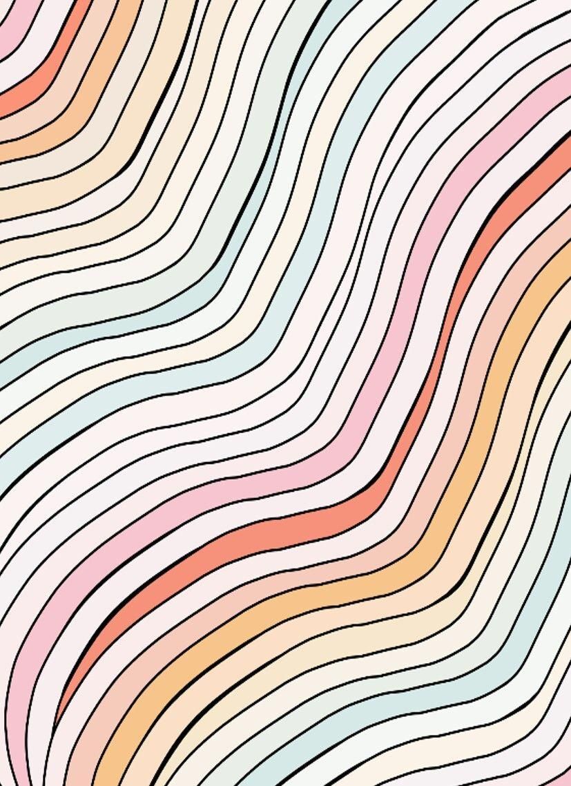 Curvy Colorful Lines Wallpapers