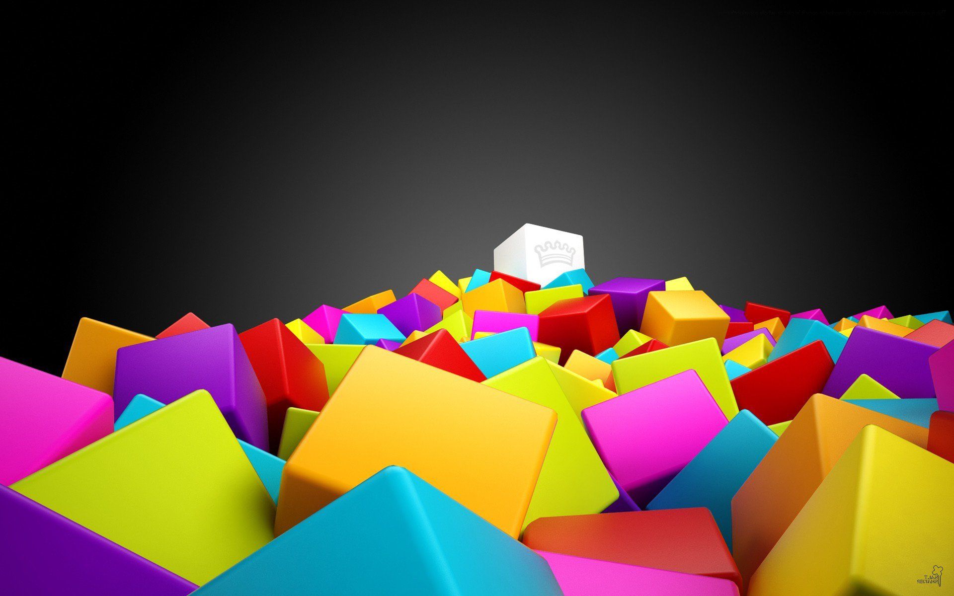 3D Triangle Cube Wallpapers