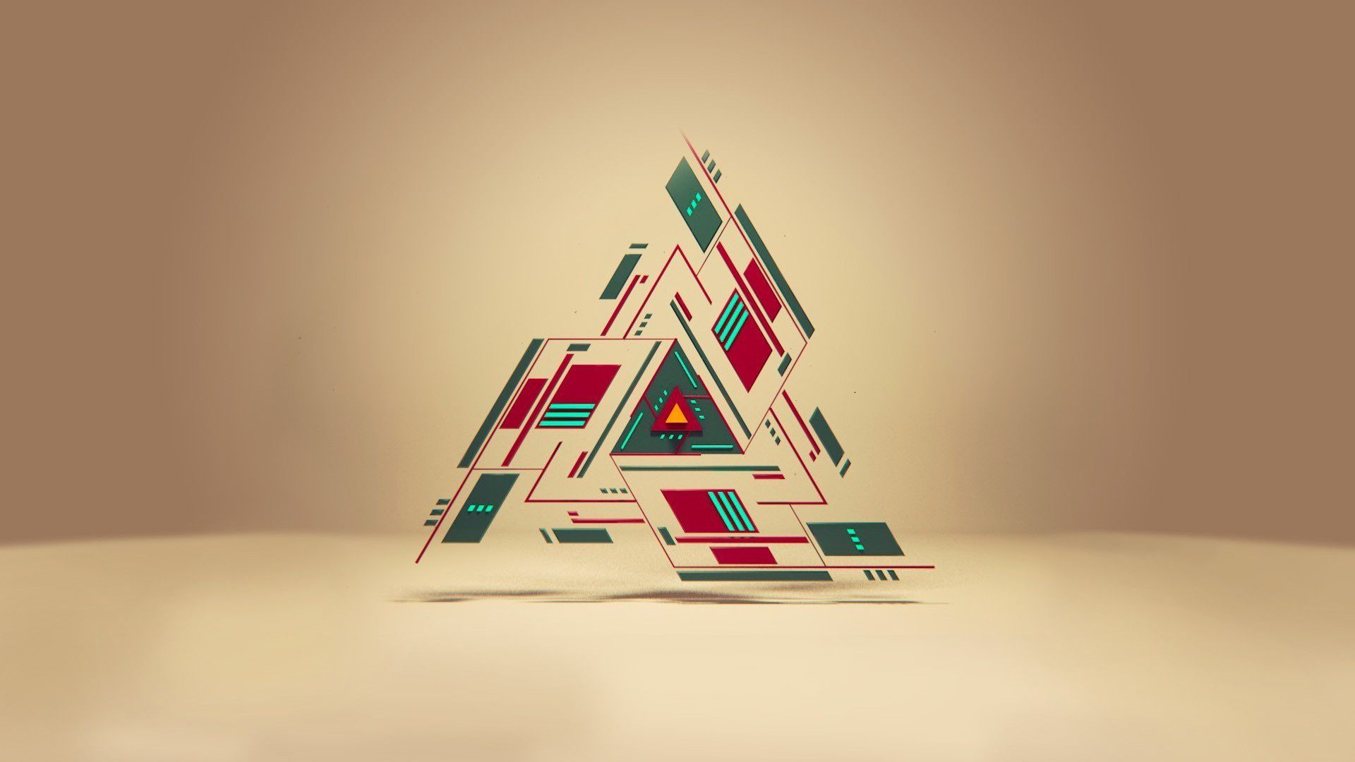 3D Triangle Cube Wallpapers