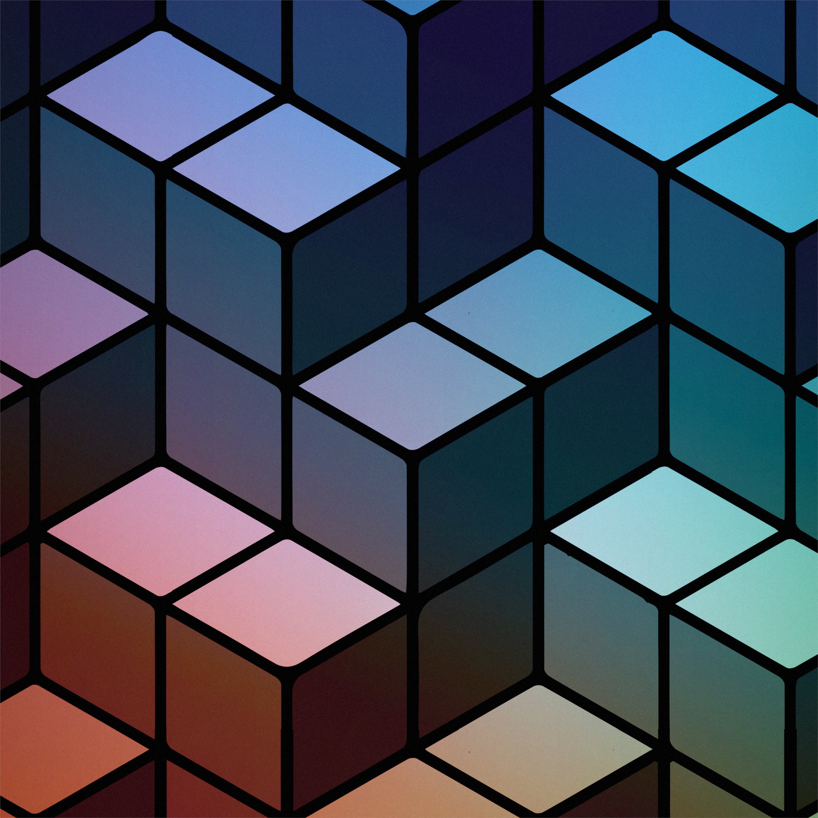 3D Triangle Cube Wallpapers