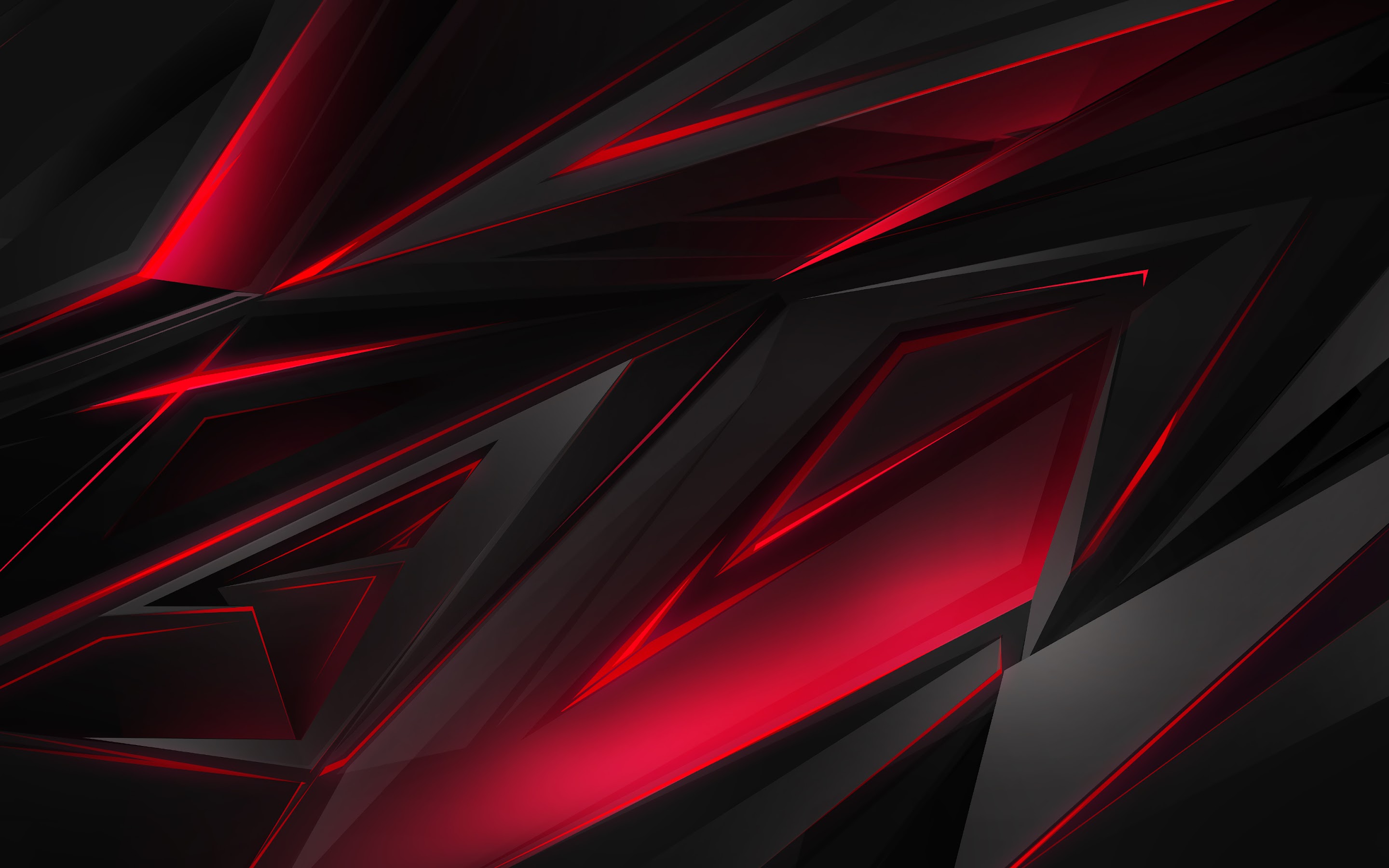 Red And Black Polygon Wallpapers