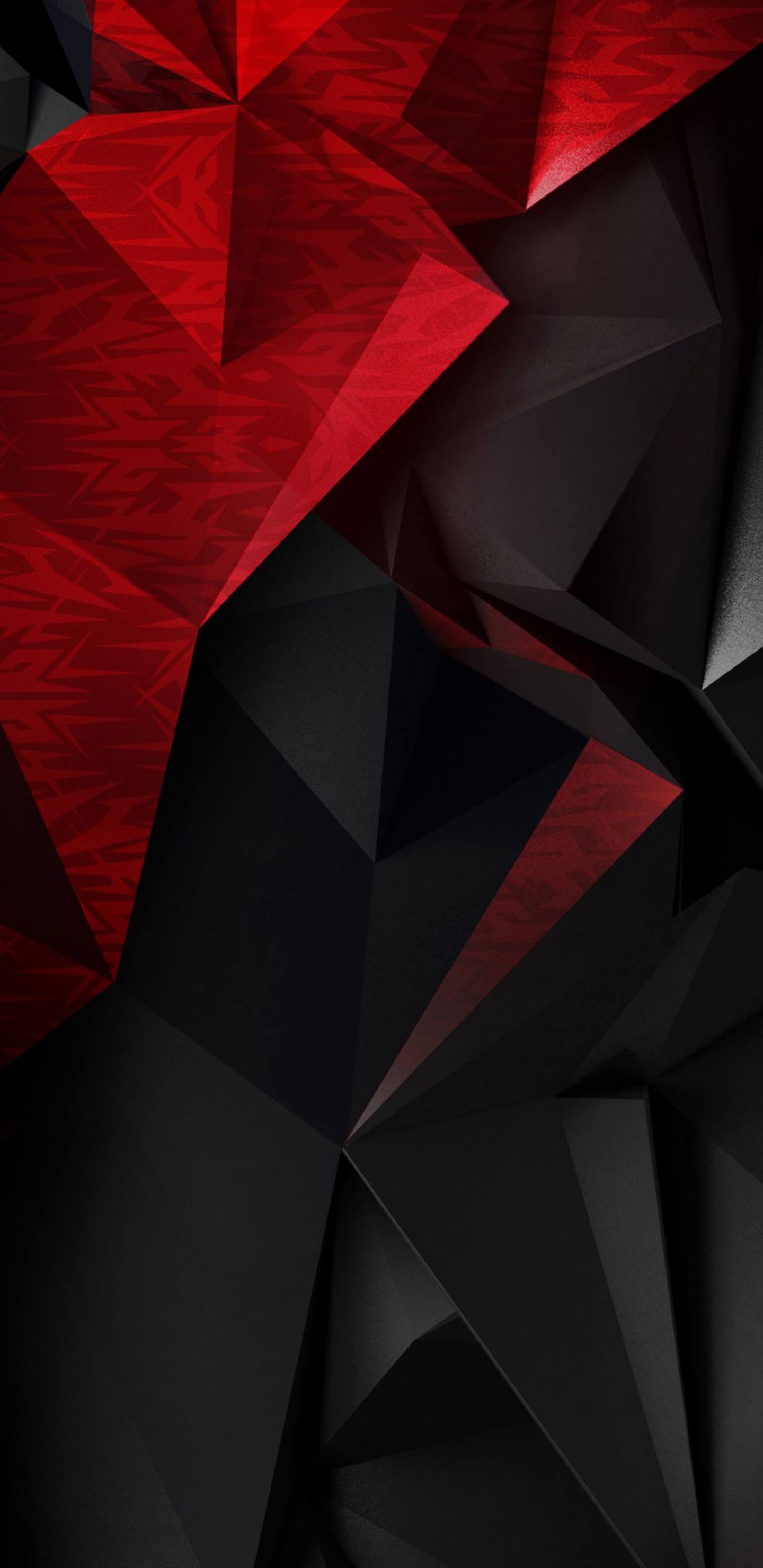 Red And Black Polygon Wallpapers